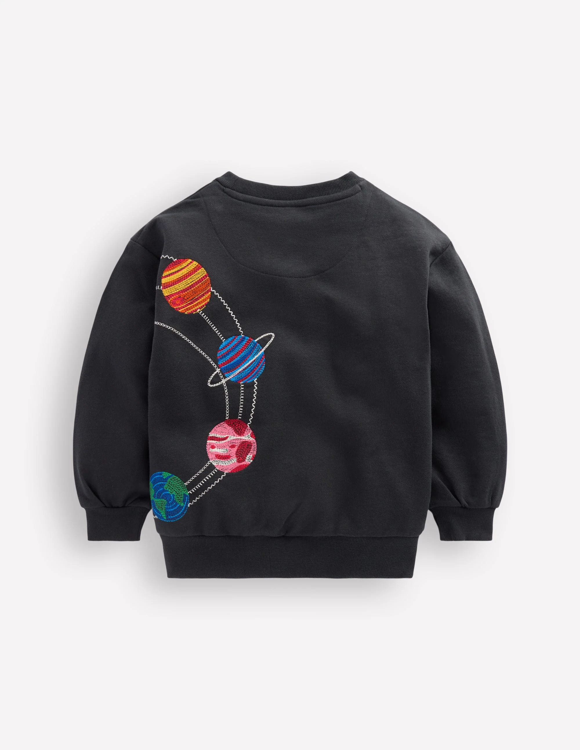 Embroidered Sweatshirt-Shadow Grey Space - Image 5