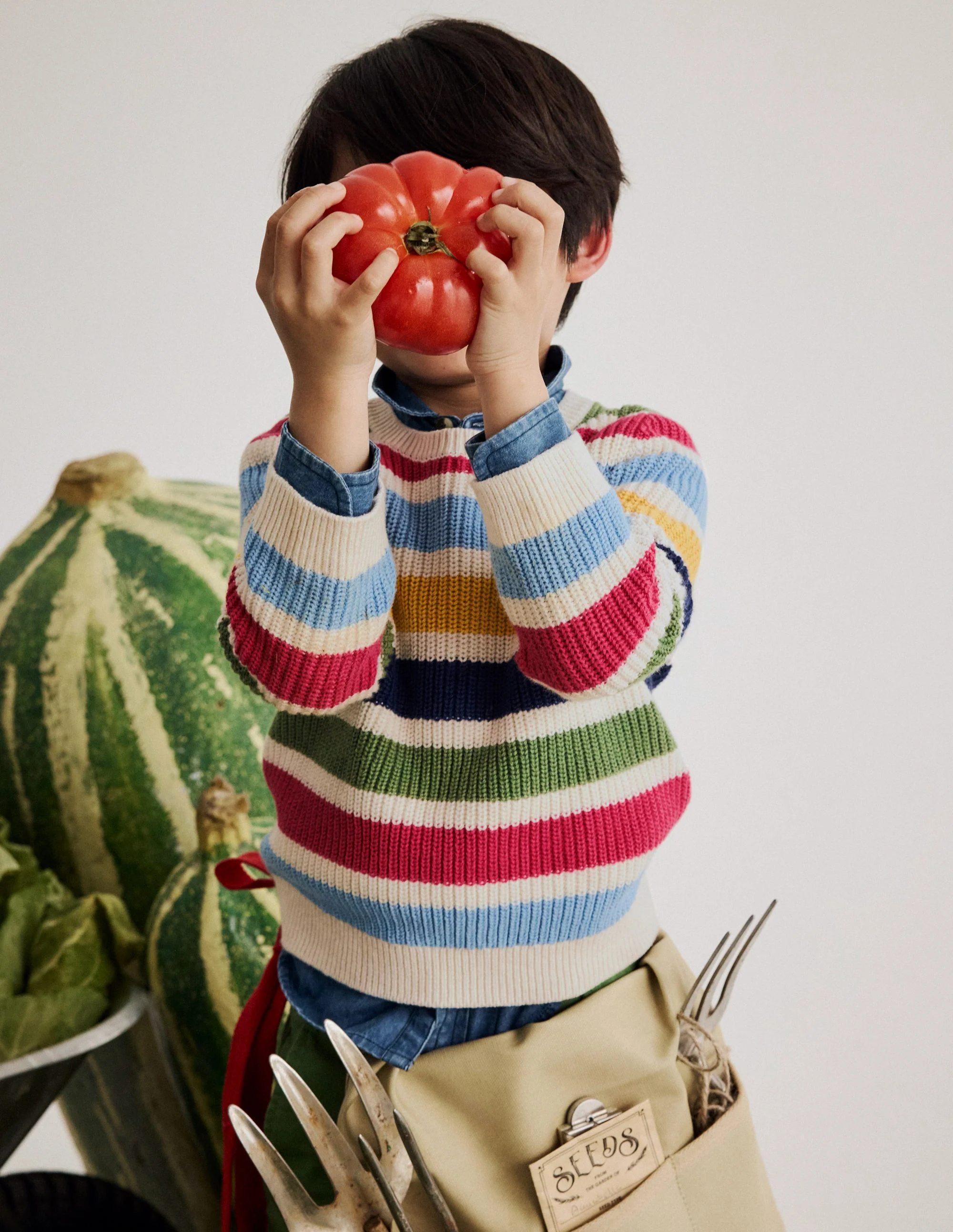 Everyday Cotton Jumper-Multi Stripe - Image 4