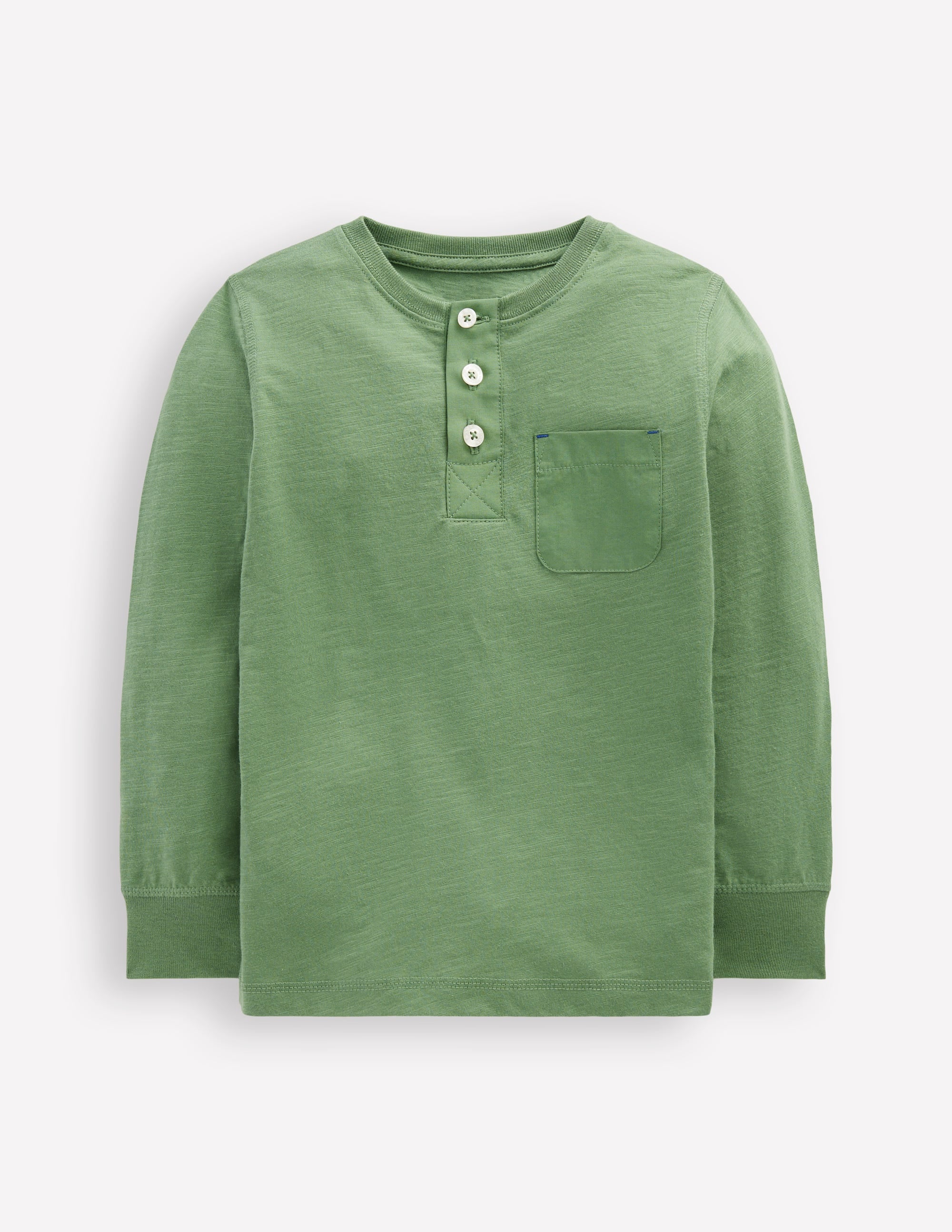 Everyday Henley T-shirt-Newt Green - Image 4