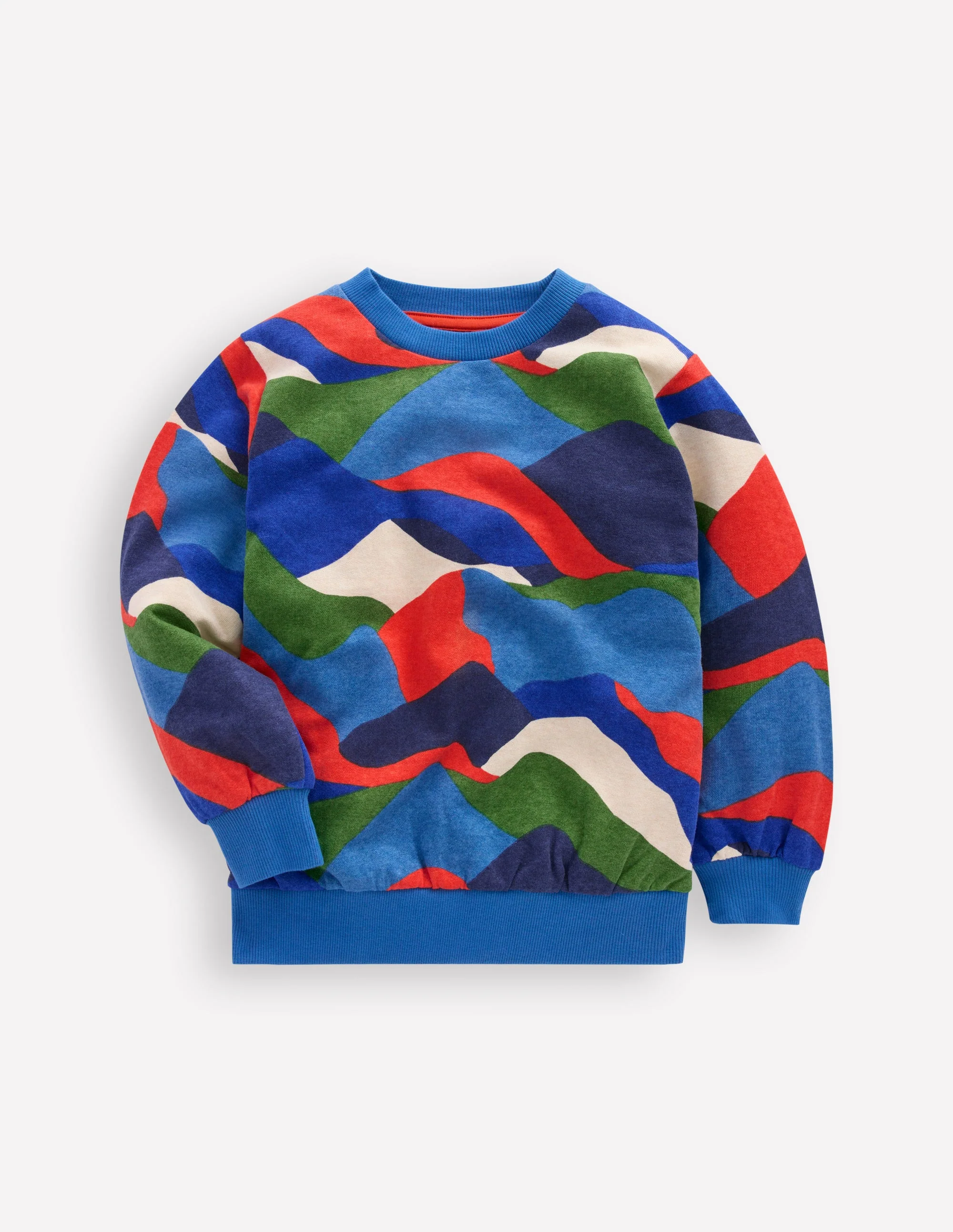 Everyday Printed Sweatshirt-Abstract Landscape