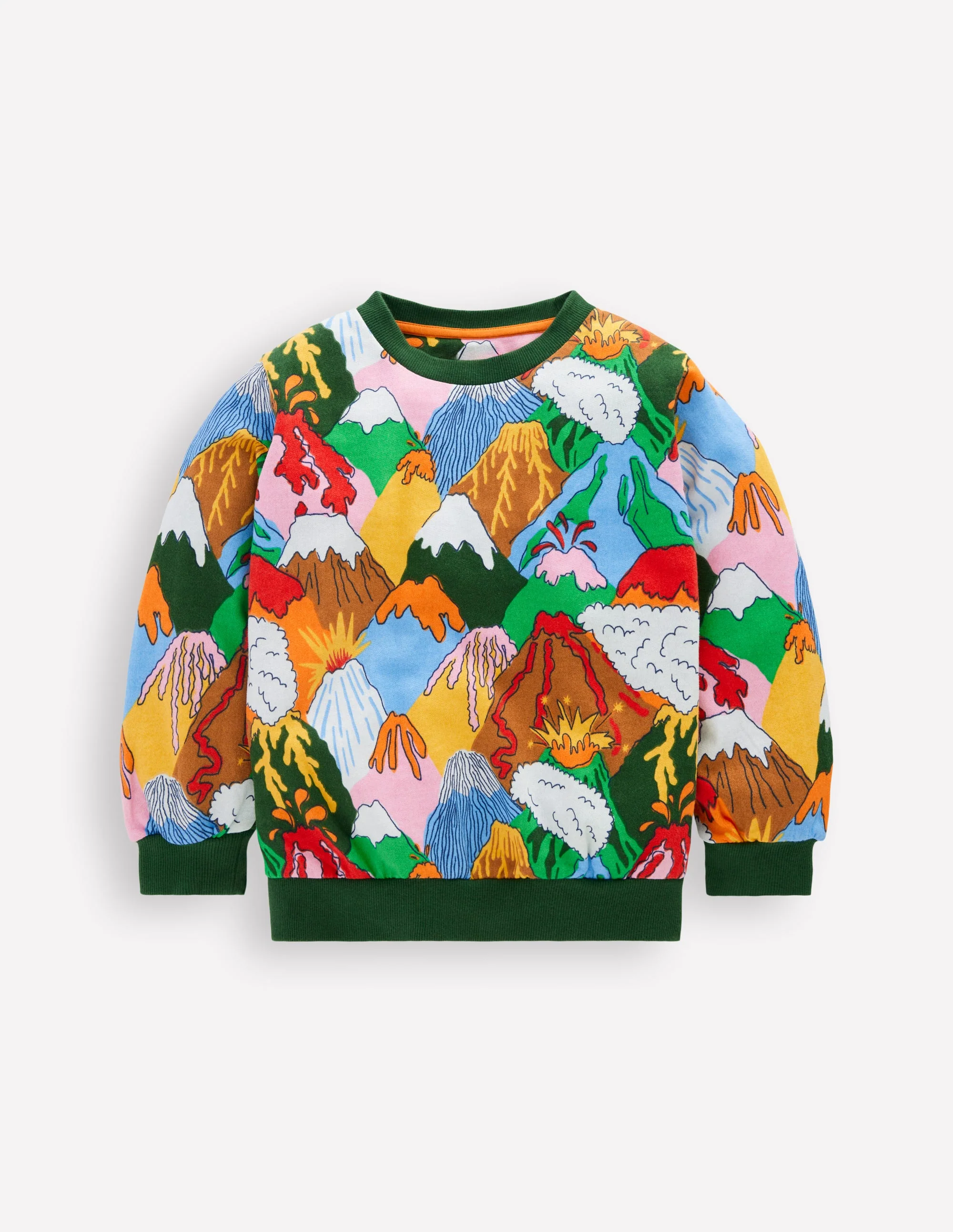 Everyday Printed Sweatshirt-Multi Volcanoes - Image 2