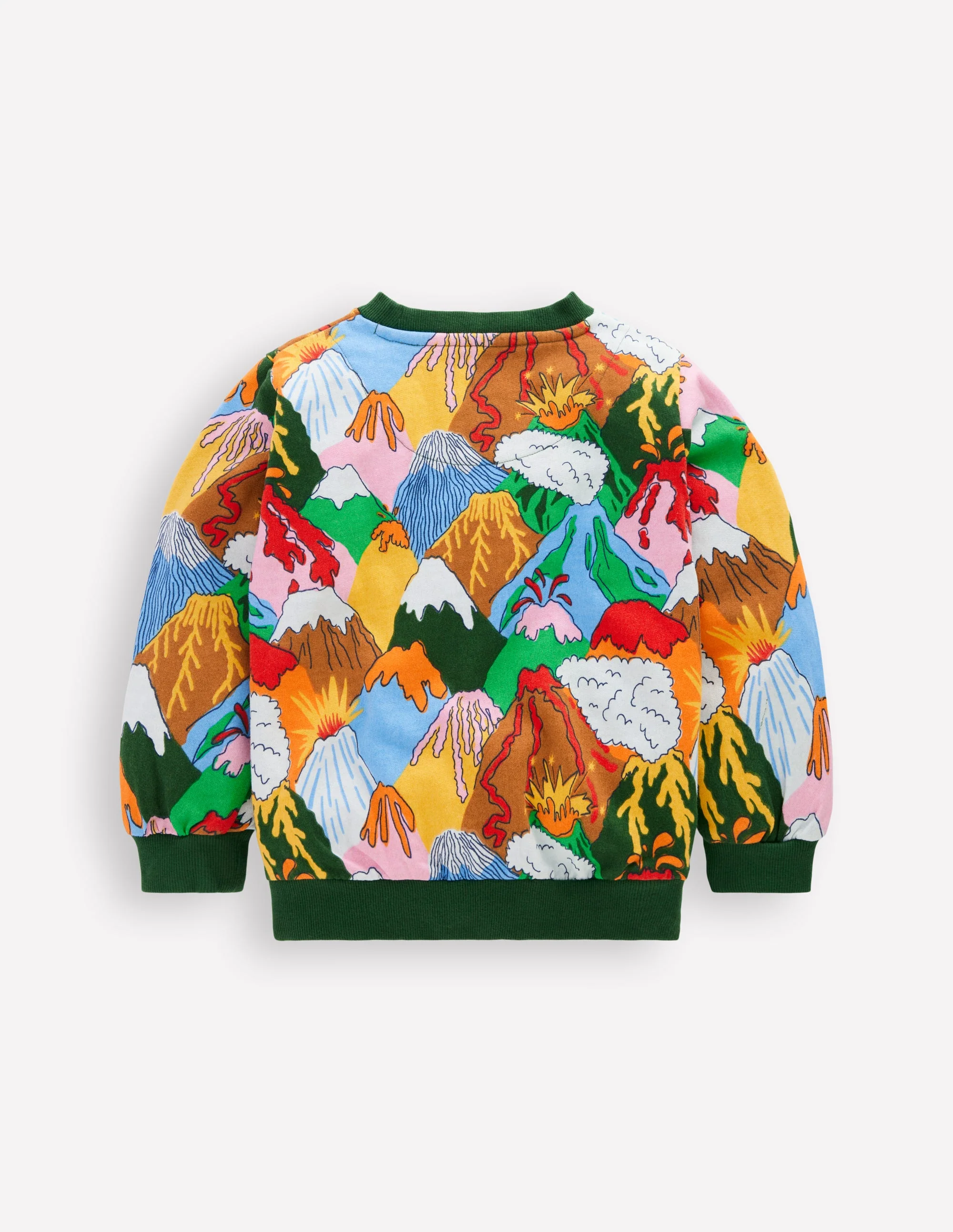 Everyday Printed Sweatshirt-Multi Volcanoes - Image 3
