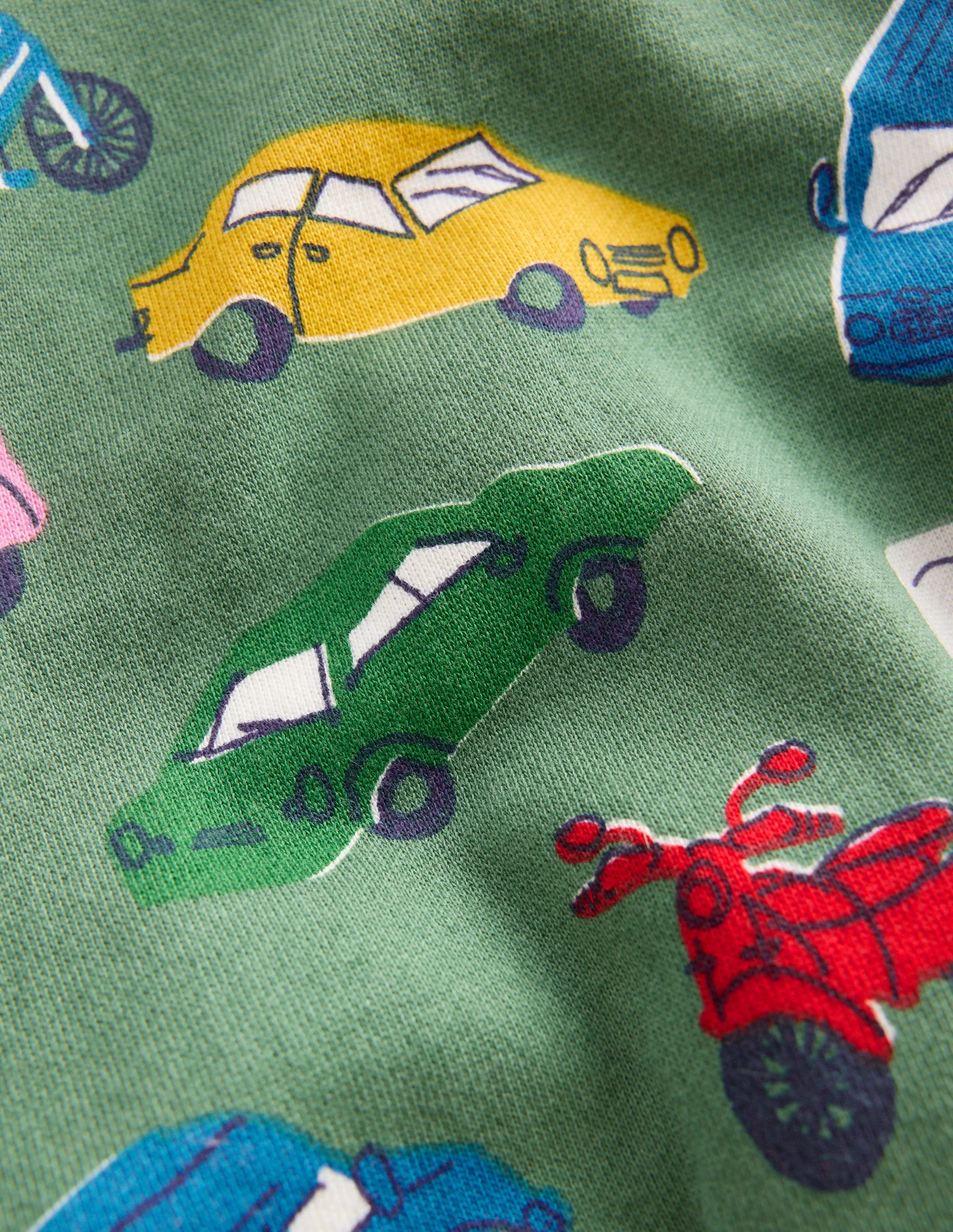 Everyday Printed Sweatshirt-Willow Green Traffic Jam - Image 3