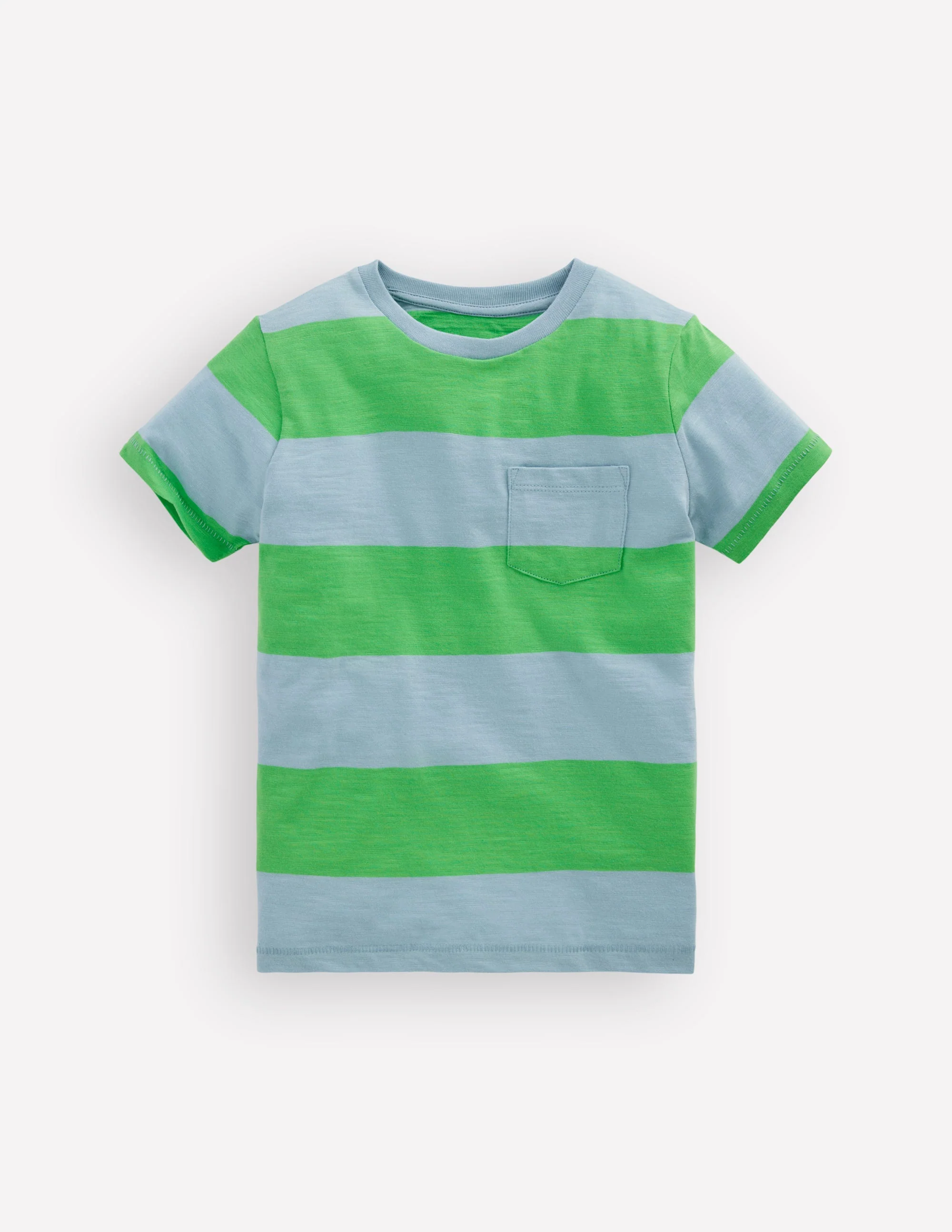 Everyday Short Sleeve T-Shirt-Parakeet Green/Vintage Blue