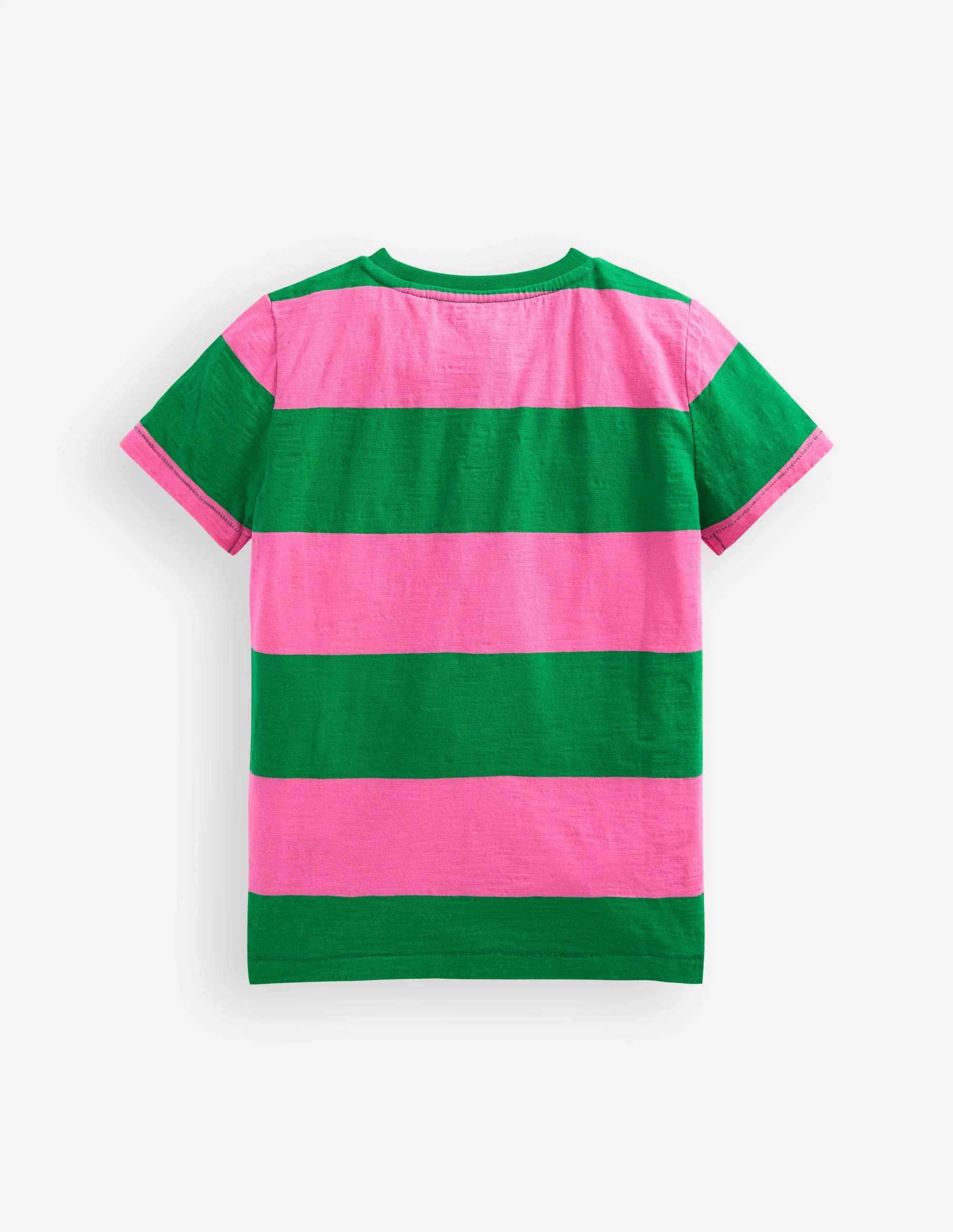 Everyday Short Sleeve T-Shirt-Sorbet Pink/ Rich Emerald - Image 2