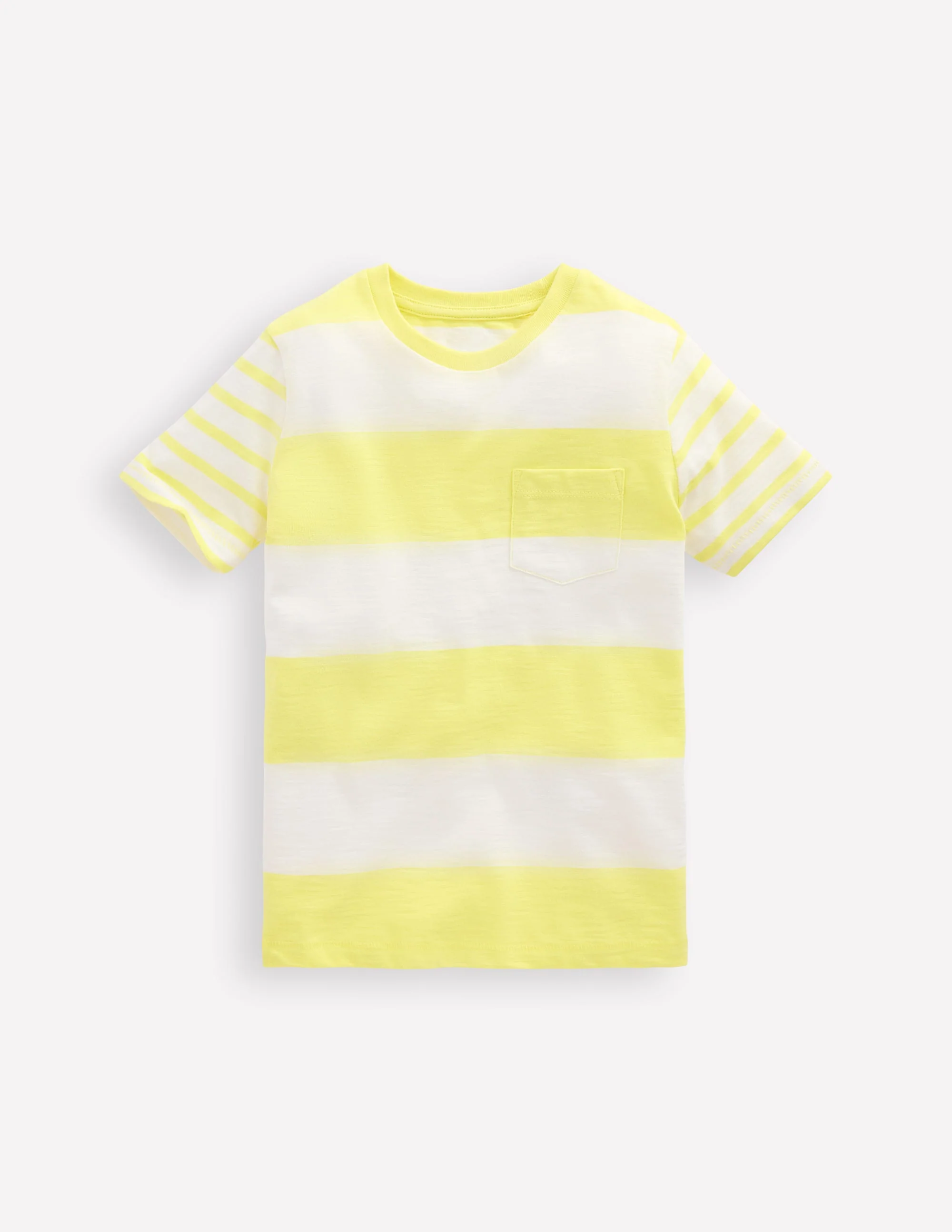 Everyday Short Sleeve T-Shirt-Yellow Hotch sleeve