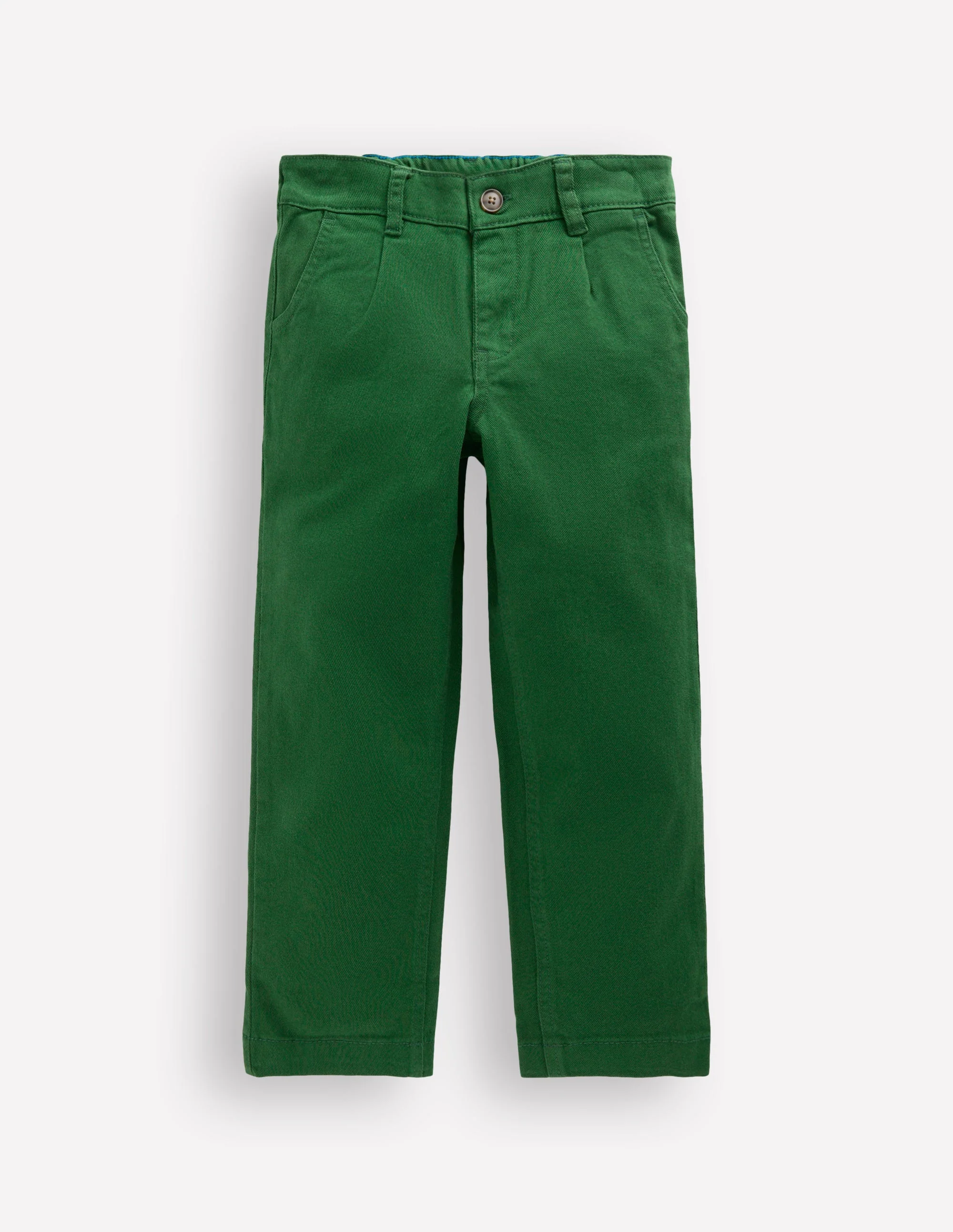 Everyday Straight Leg Trousers-Pine Green Twill - Image 3