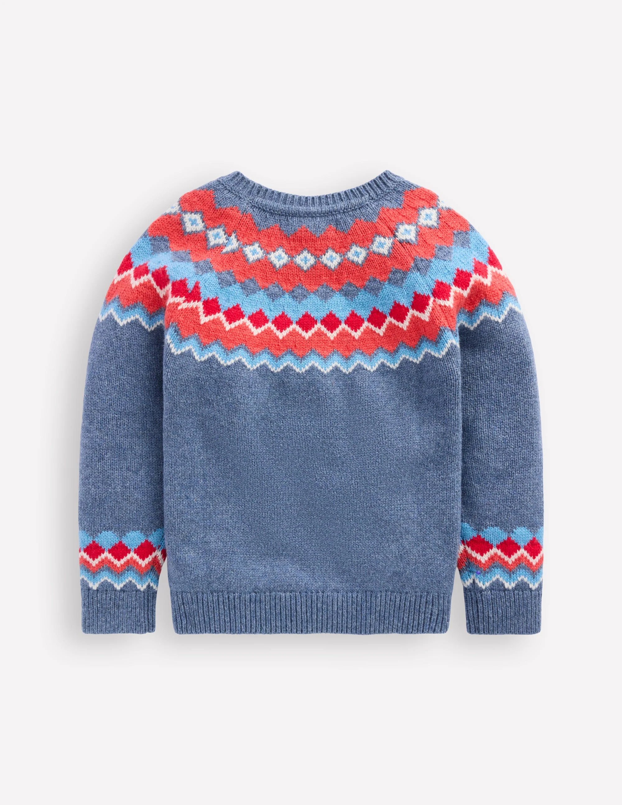 Fair Isle Jumper-Blue Classic Fair Isle - Image 4