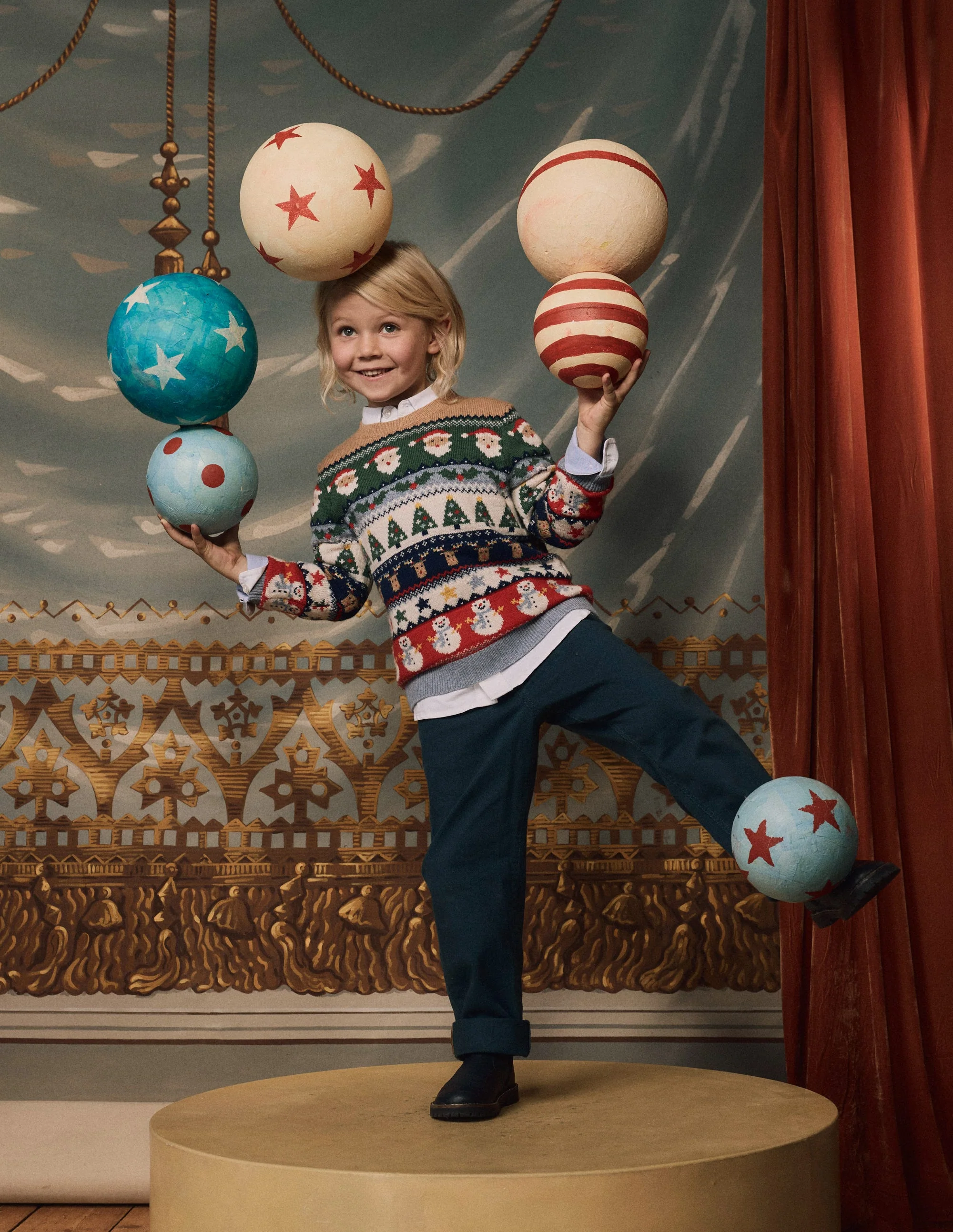 Fair Isle Jumper-Multi Christmas Fairisle - Image 4