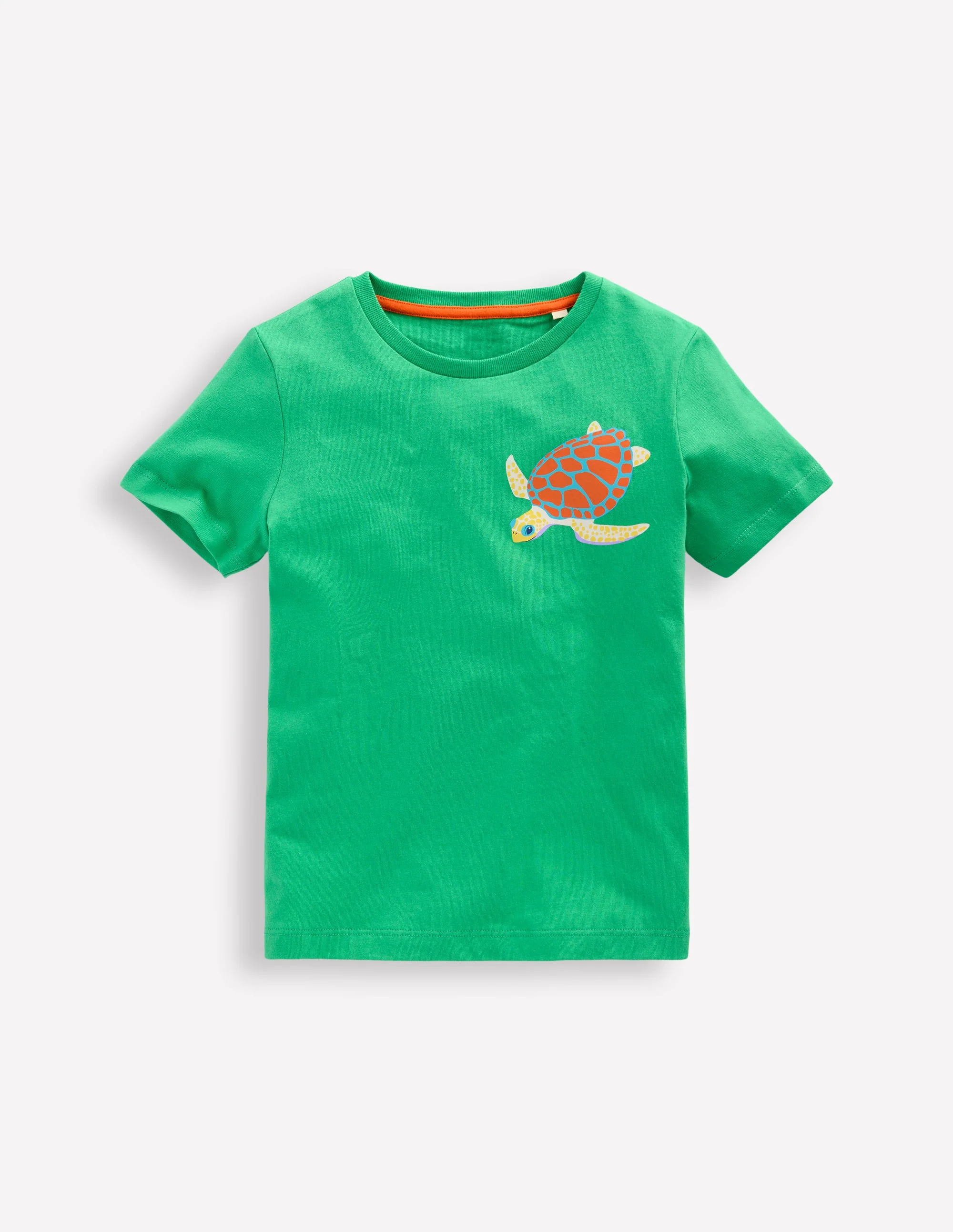 Front & Back Printed T-shirt-Aquamarine Blue Turtles