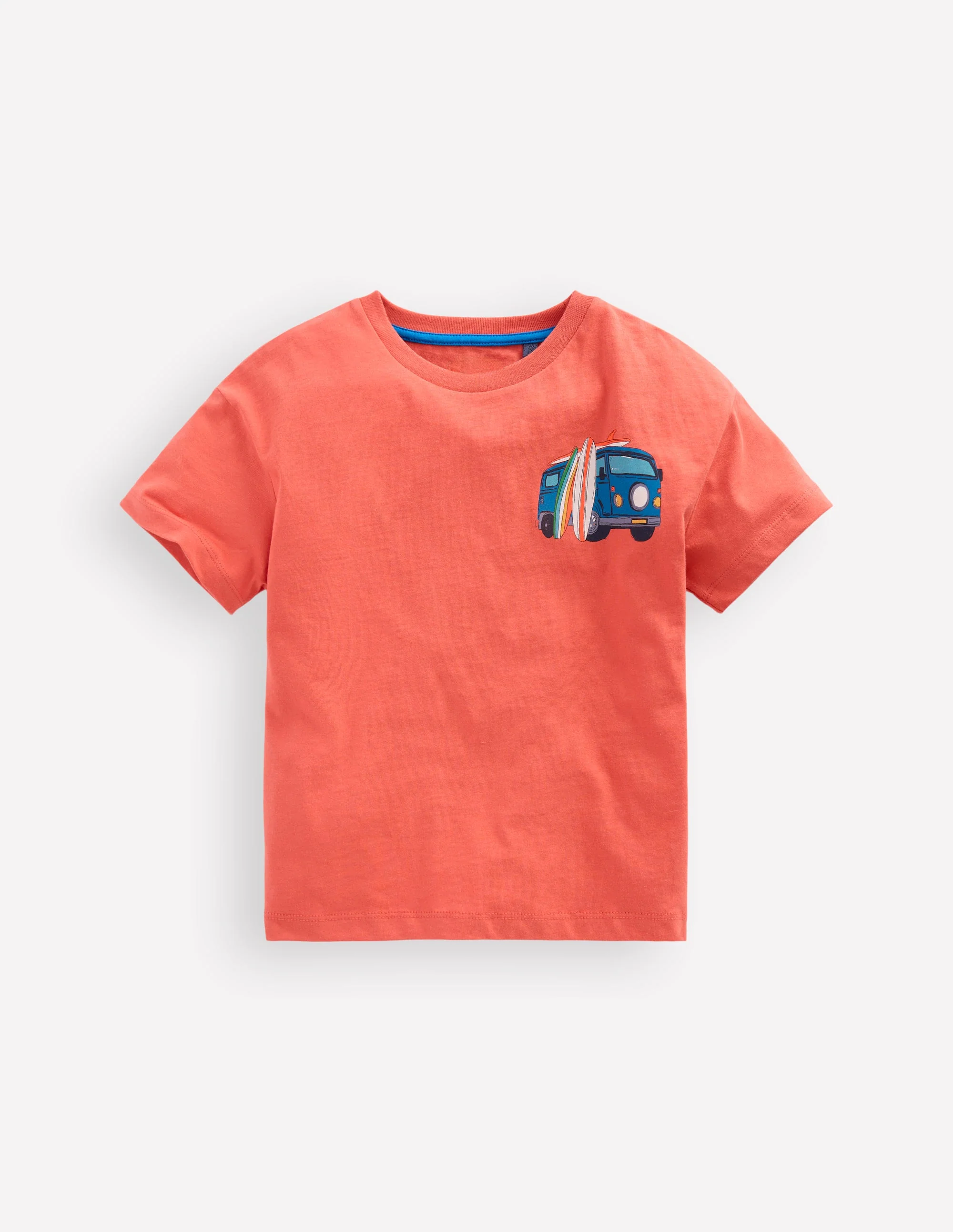 Front & Back Printed T-shirt-Burnt Sienna Camper Van - Image 5