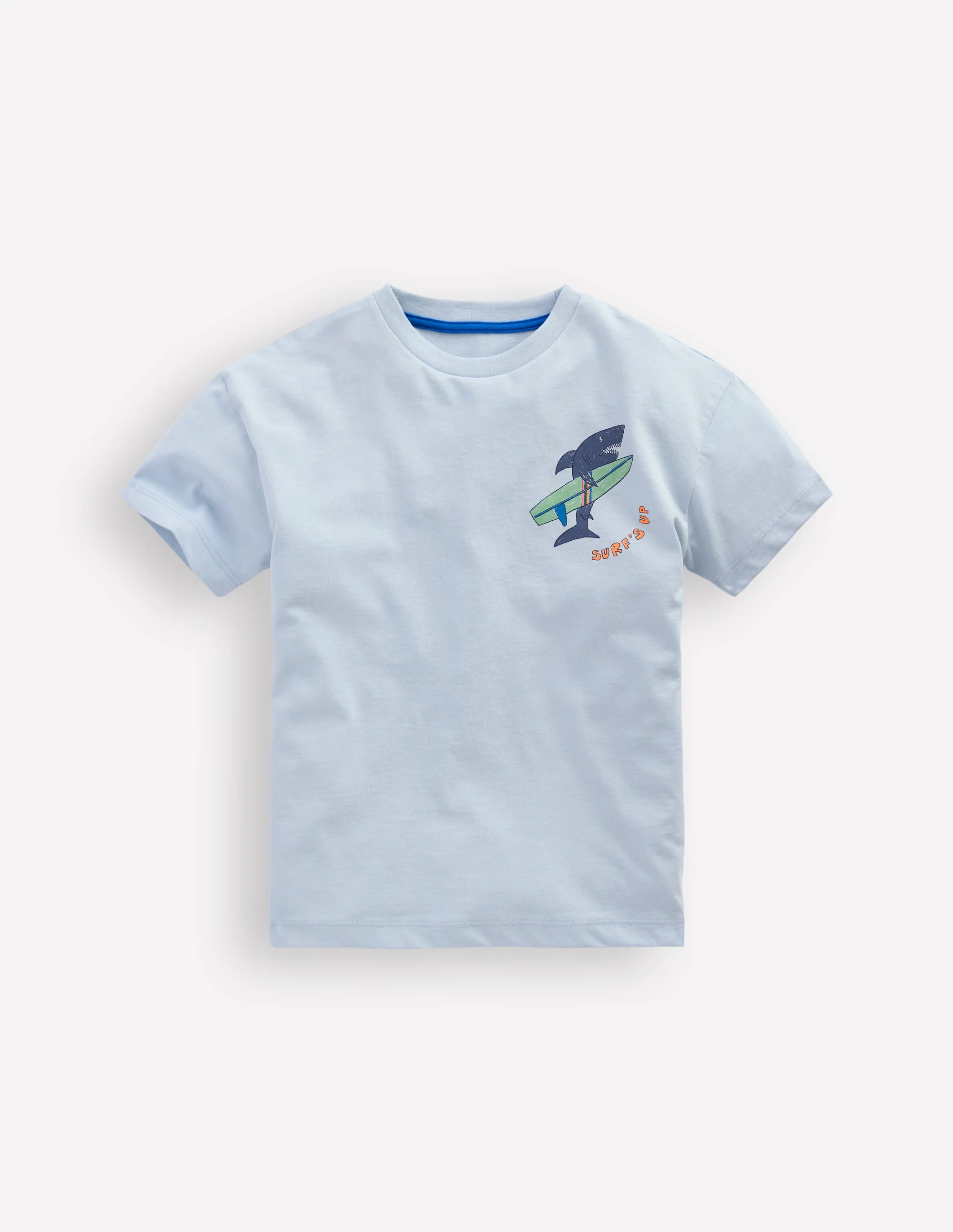 Front & Back Printed T-shirt-Niagra Mist Surfing Shark