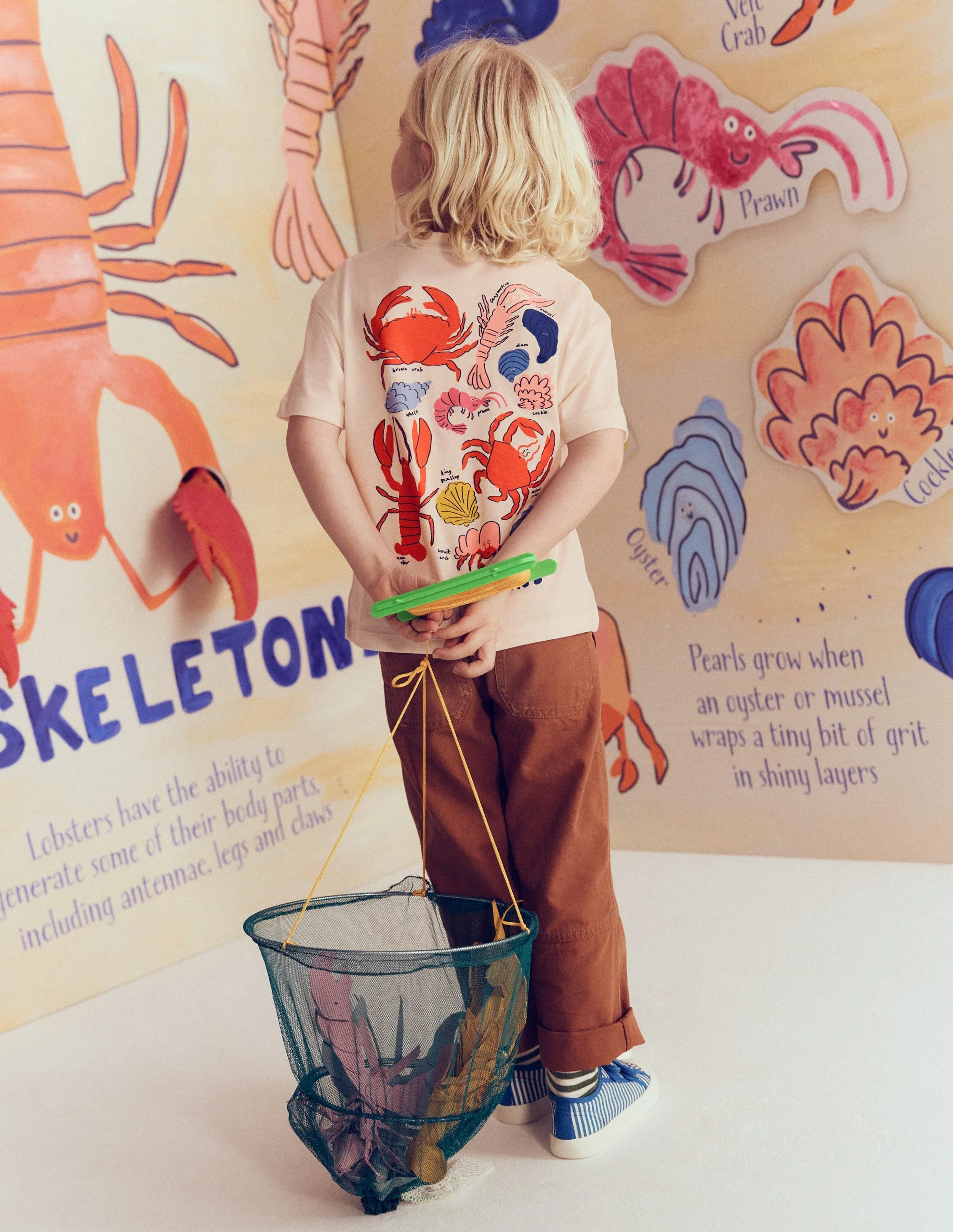Front & Back Printed T-shirt-Oatmeal Crustaceans - Image 2