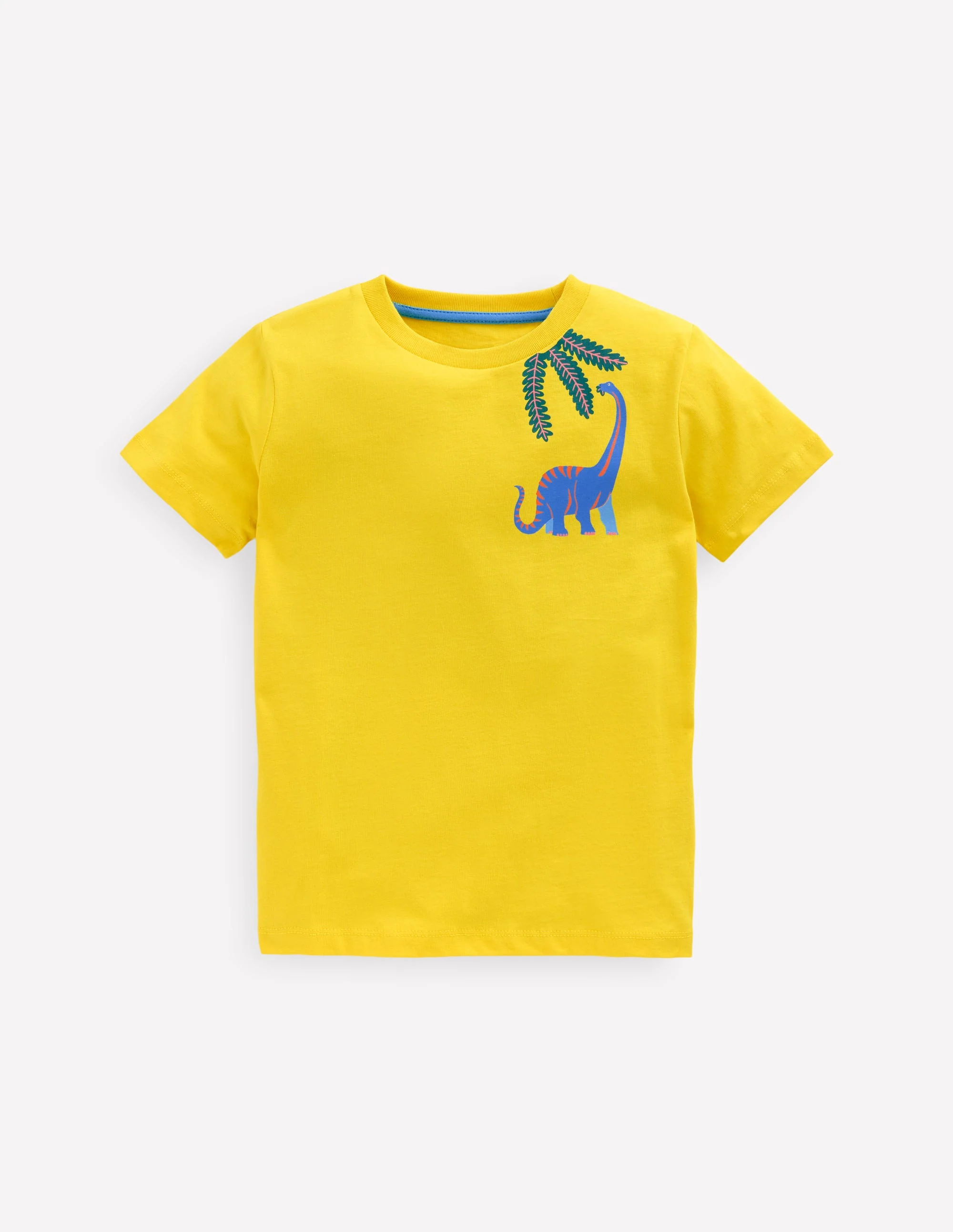 Front & Back Printed T-shirt-Pineapple Yellow Dino