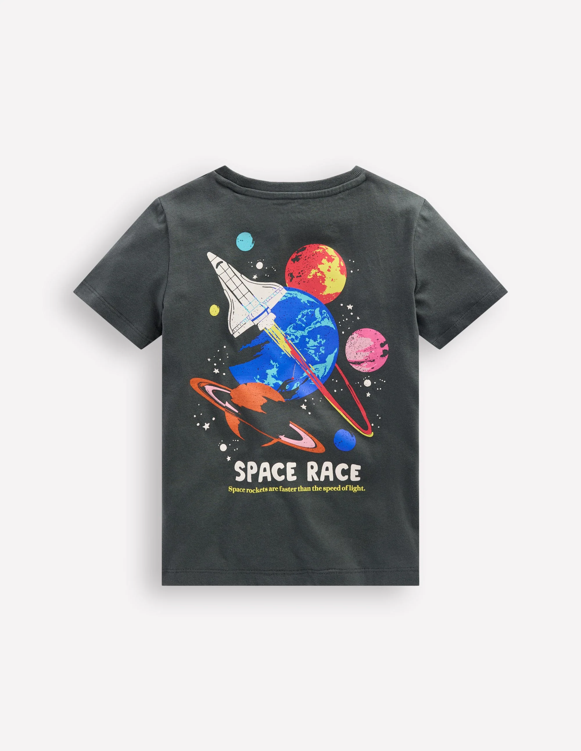 Front & Back Printed T-shirt-Smoke Space - Image 2