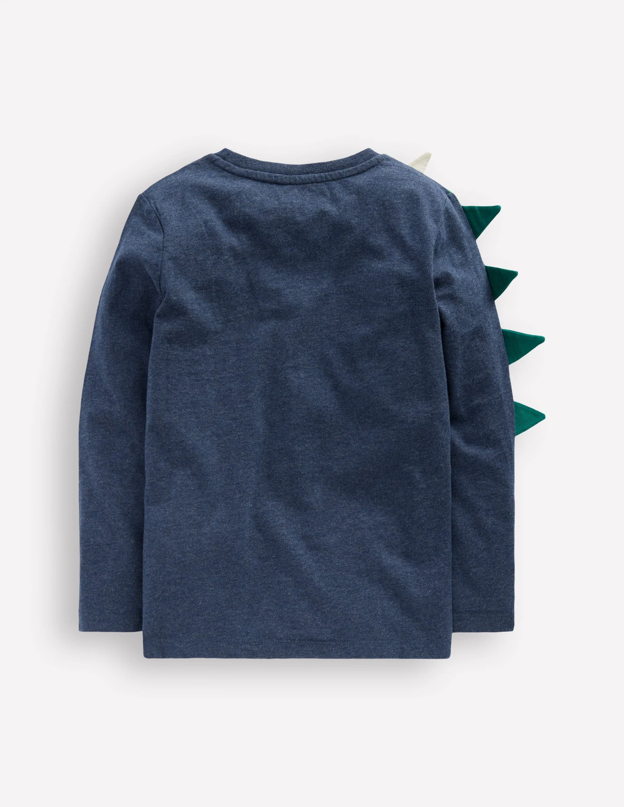 Fun Appliqué T-shirt-Blue Marl Dragon Fire - Image 2