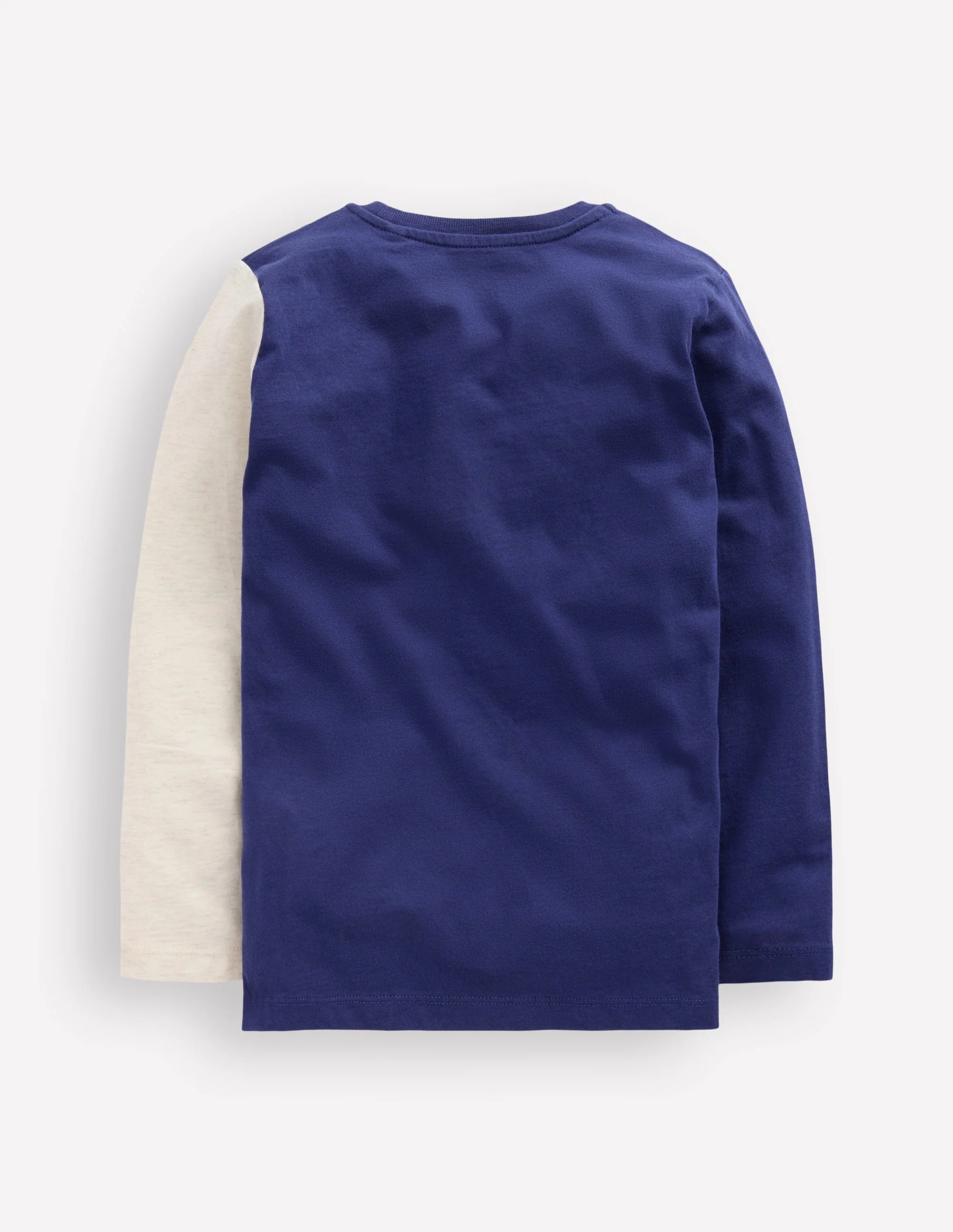 Fun Appliqué T-shirt-Blue Marl Polar bear - Image 2