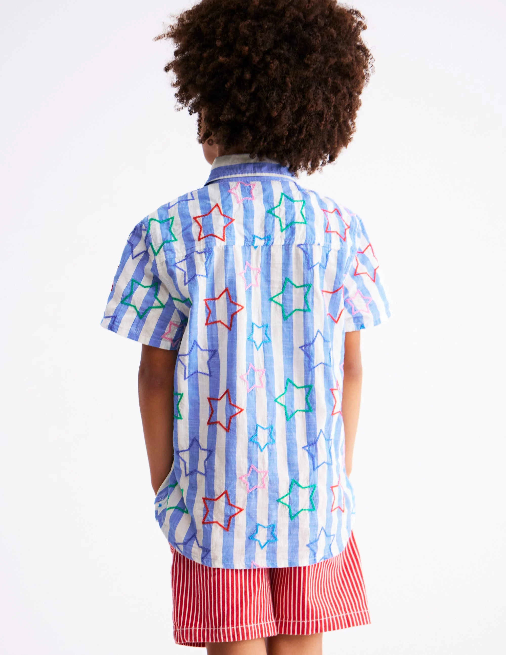 Fun Cotton Shirt-Starry Stripe - Image 4