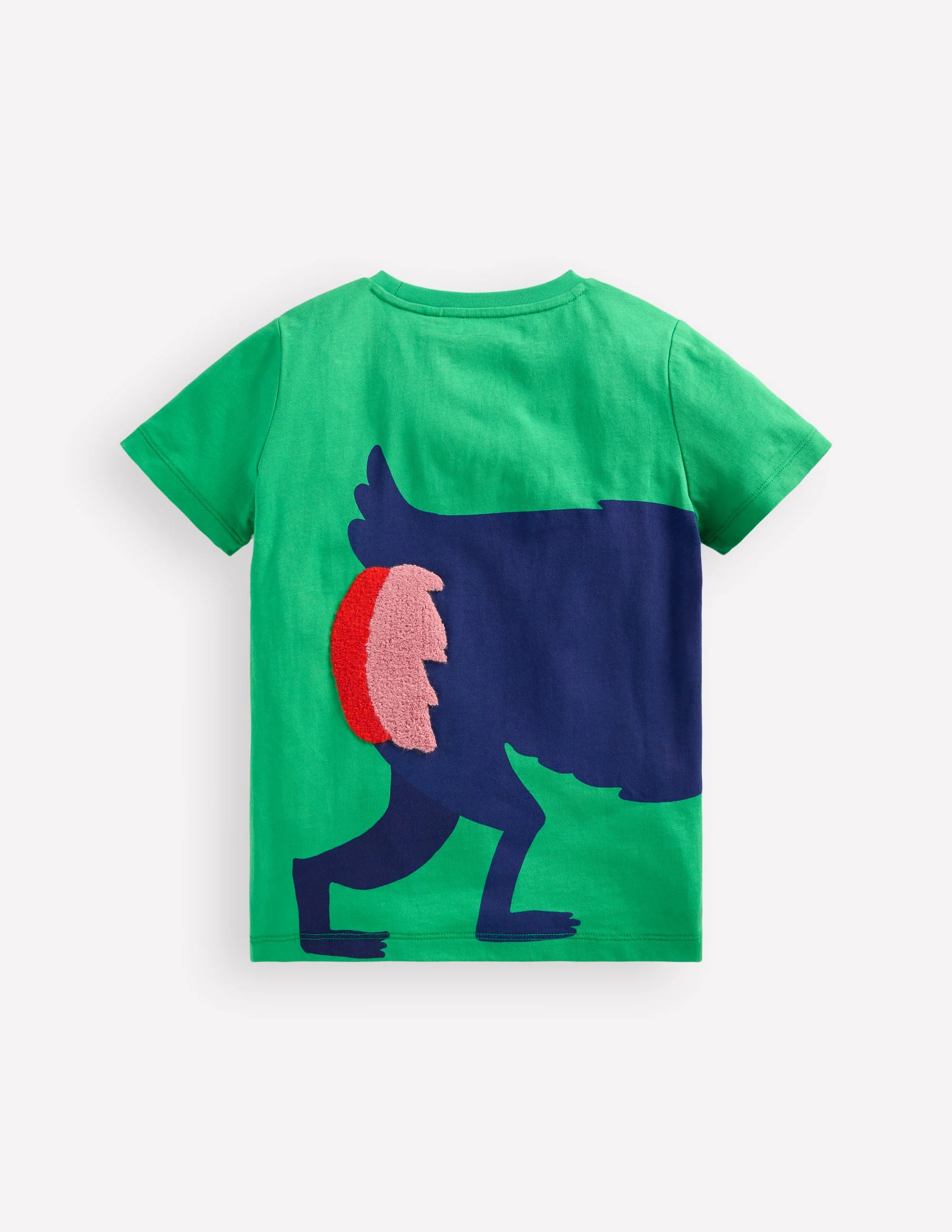 Fun Graphic T-shirt-Sapling Green Baboon - Image 2