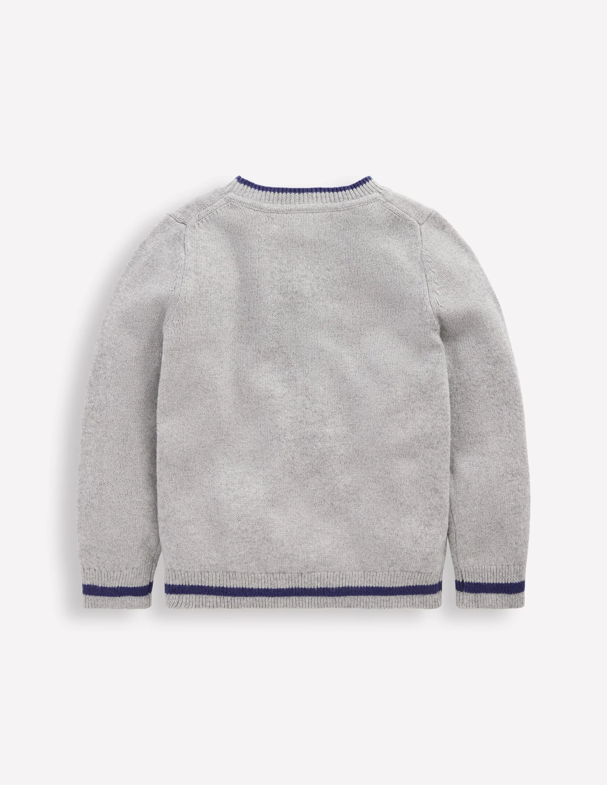 Fun Logo Jumper-Grey Marl Cars - Image 2