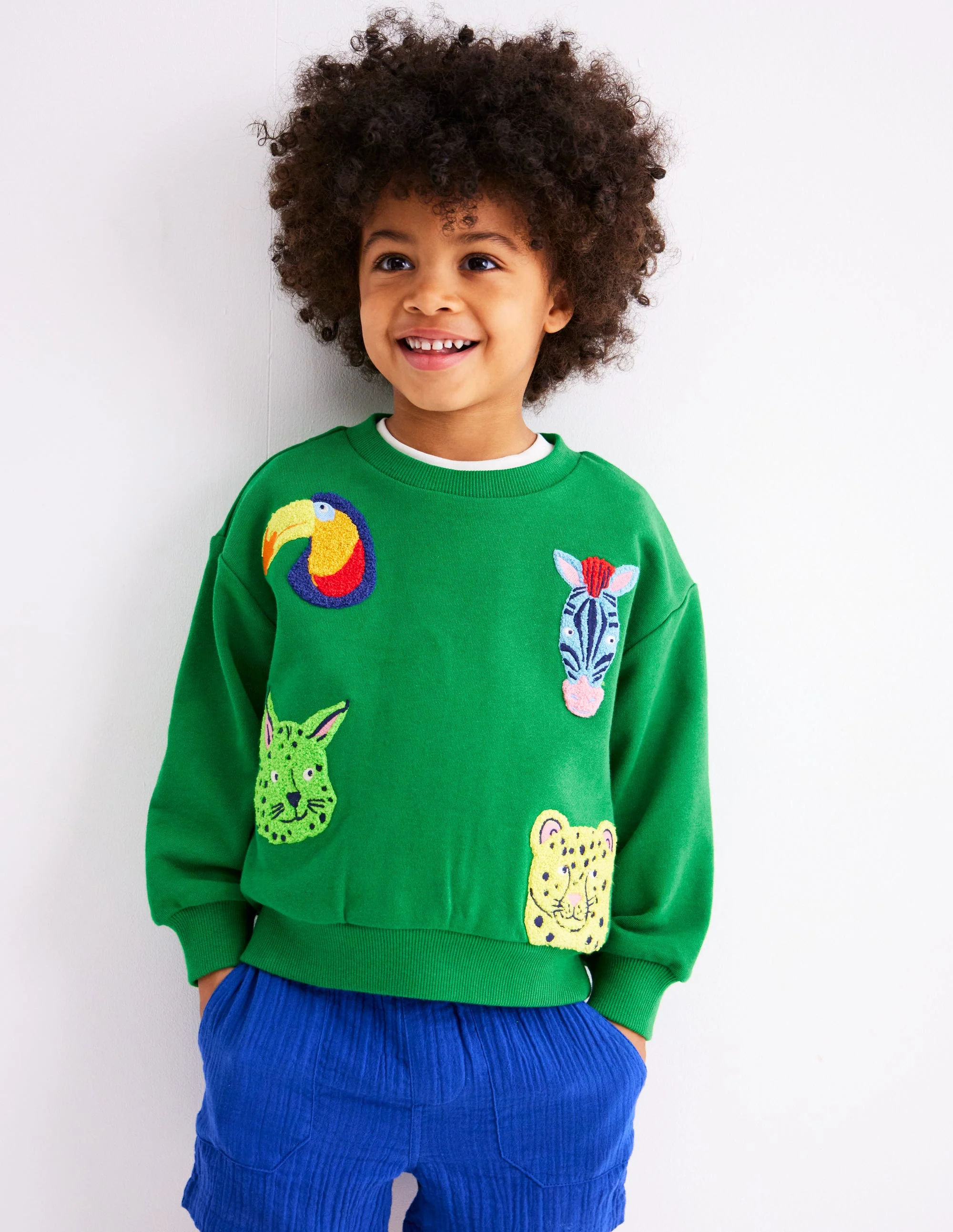 Fun Sweatshirt-Multi Animal Faces - Image 2