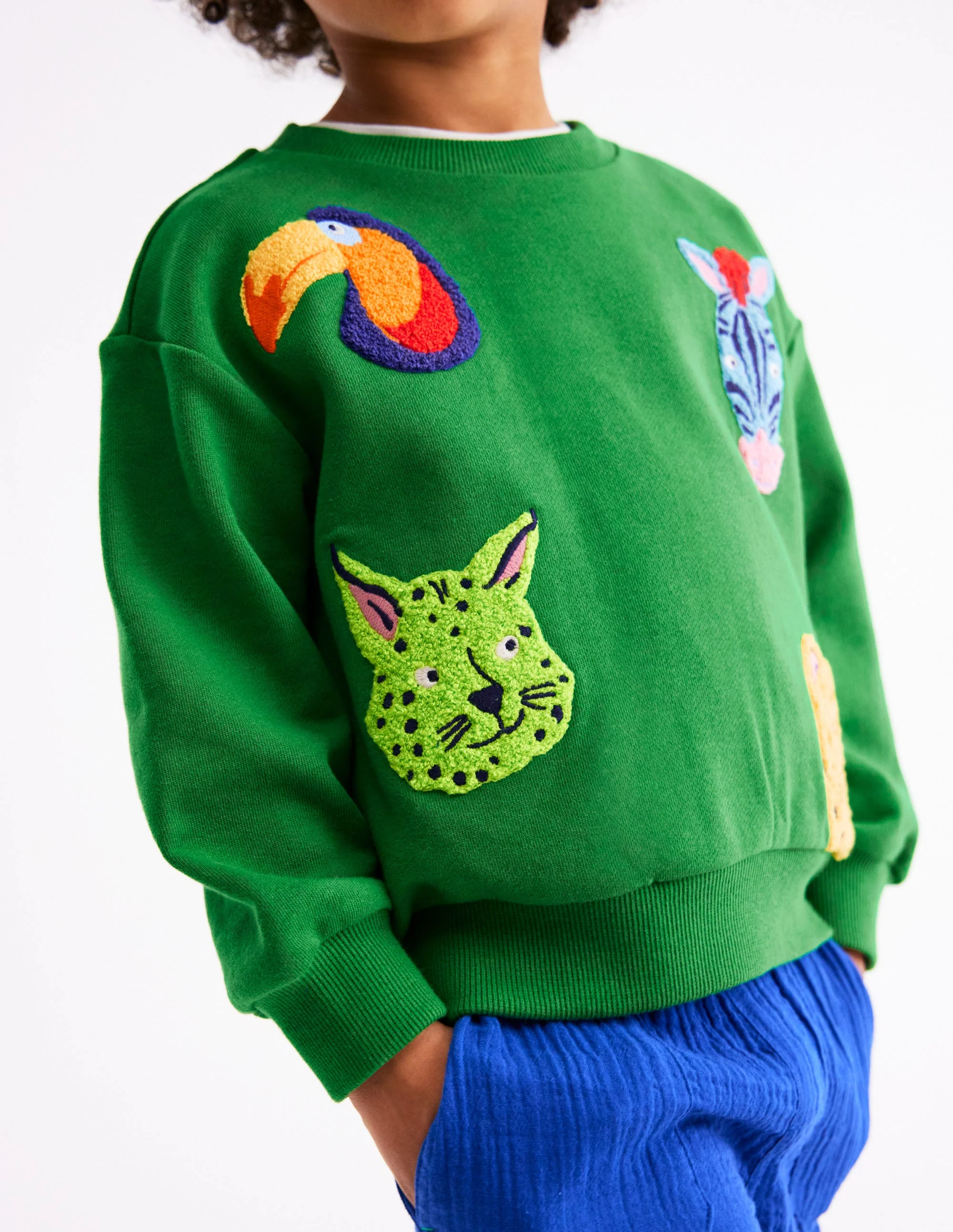 Fun Sweatshirt-Multi Animal Faces - Image 4