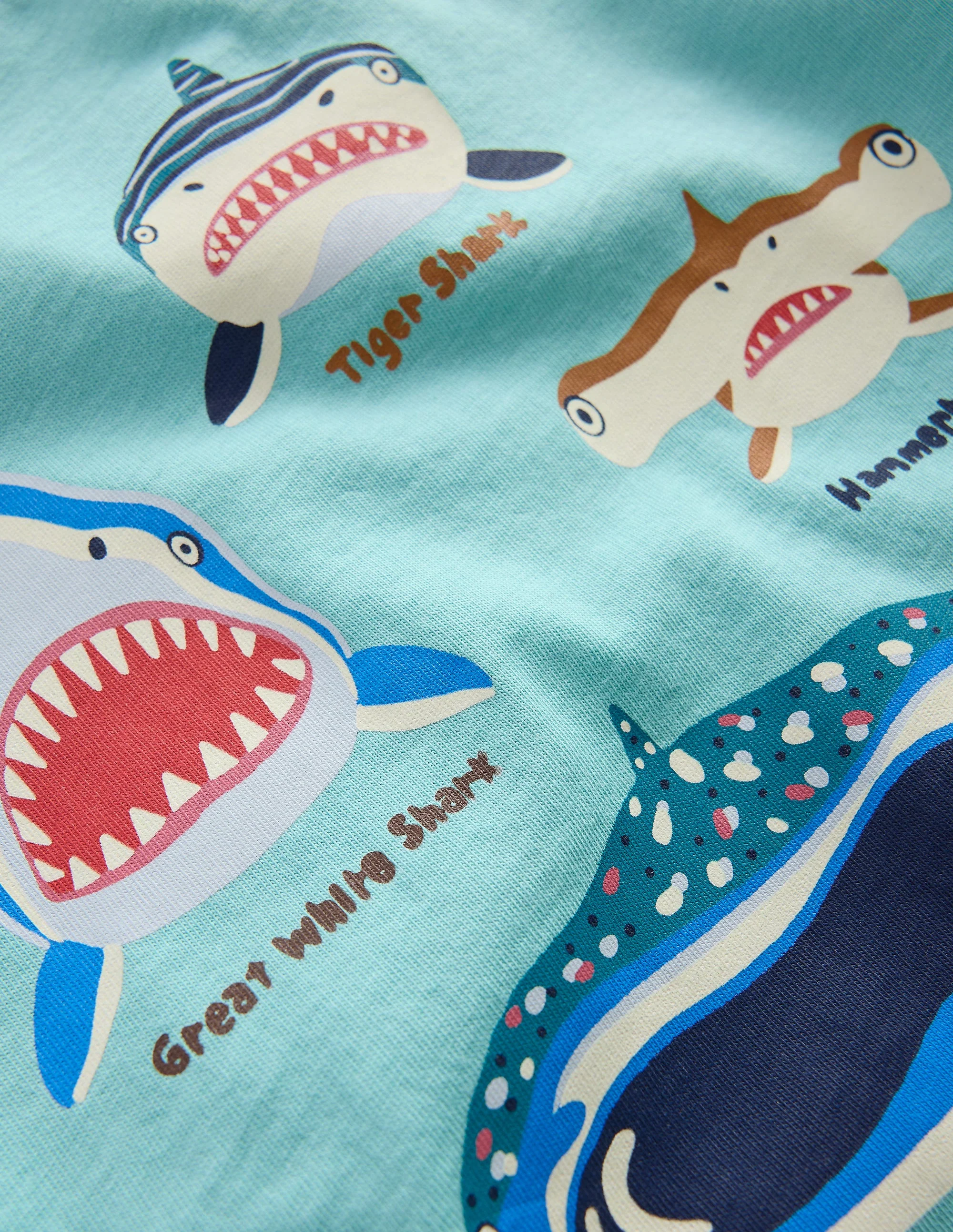 Glow-In-The-Dark T-shirt-Nile blue Sharks - Image 3