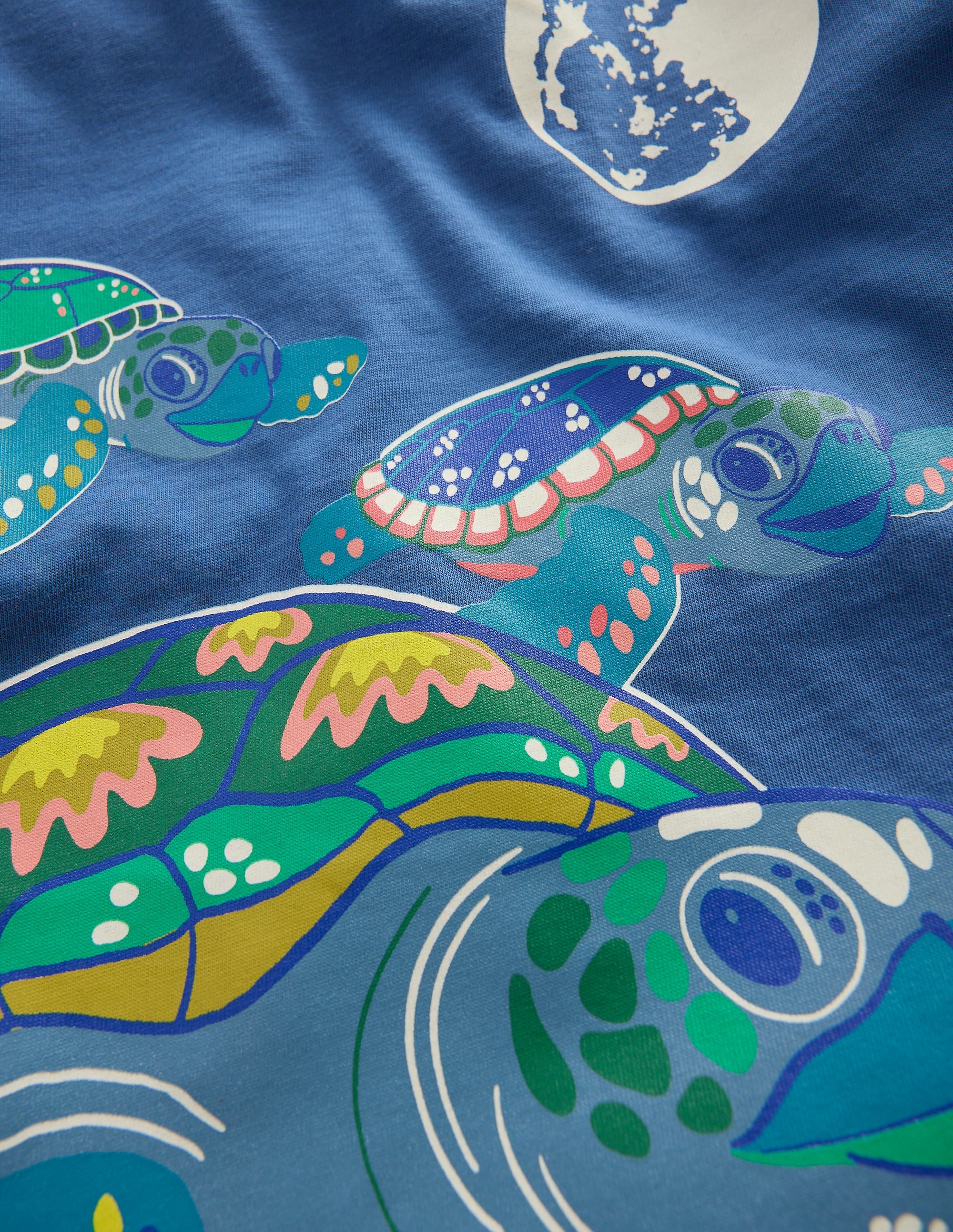 Glow-In-The-Dark T-shirt-True Navy Turtles - Image 3