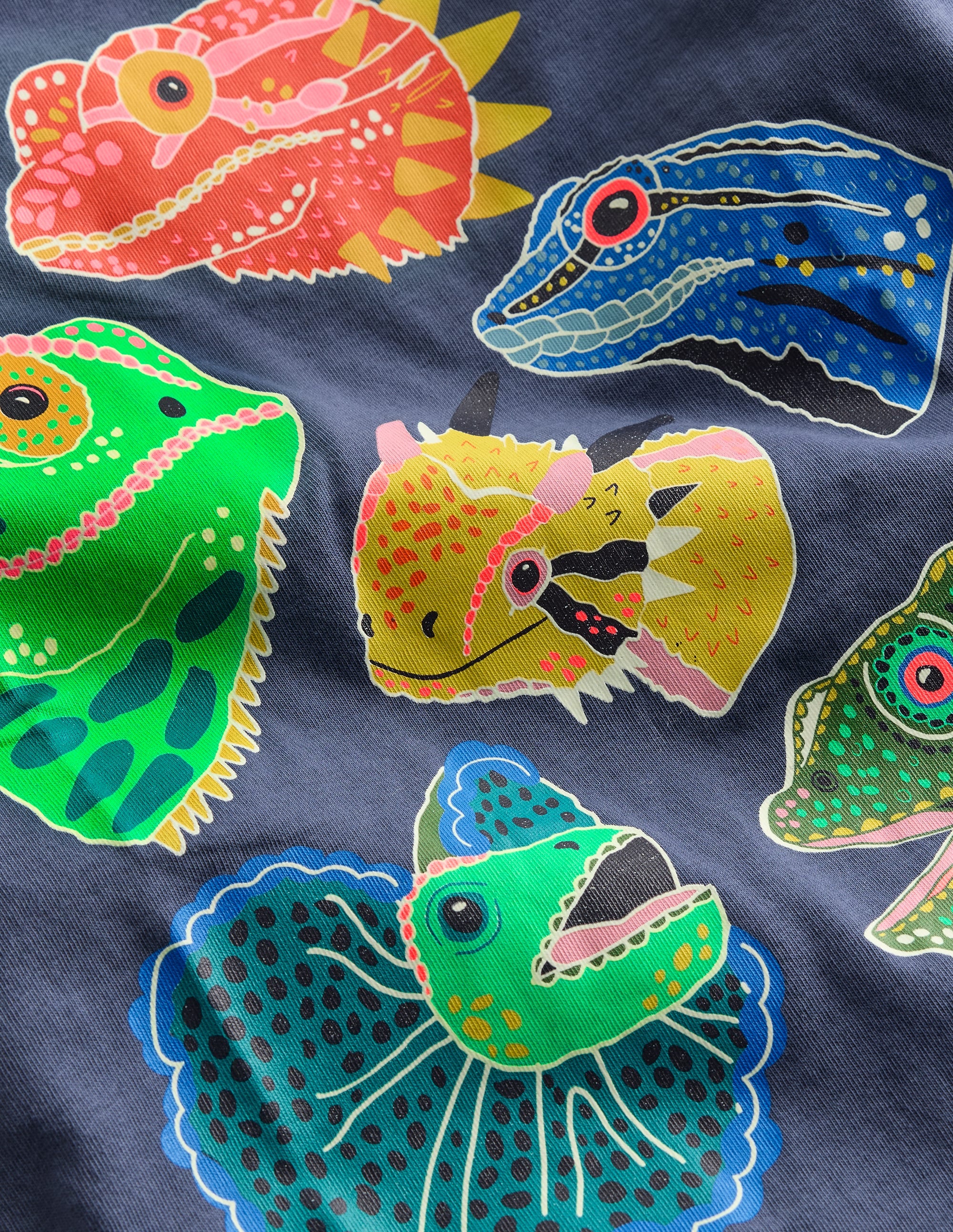 Glow-In-The-Dark T-shirt-Vintage Indigo Lizards - Image 3