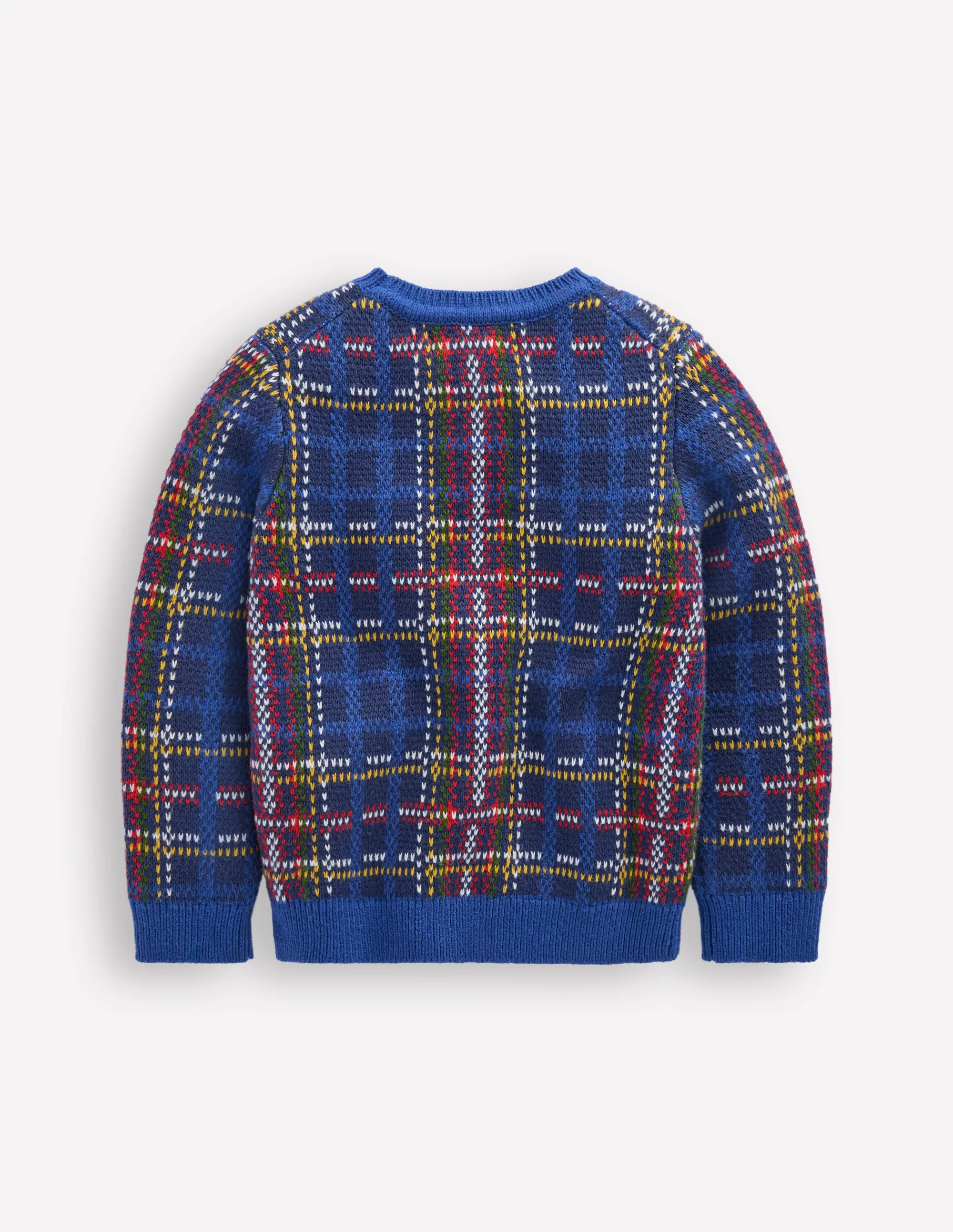 Heritage Check Jumper-Medieval Blue Check - Image 4