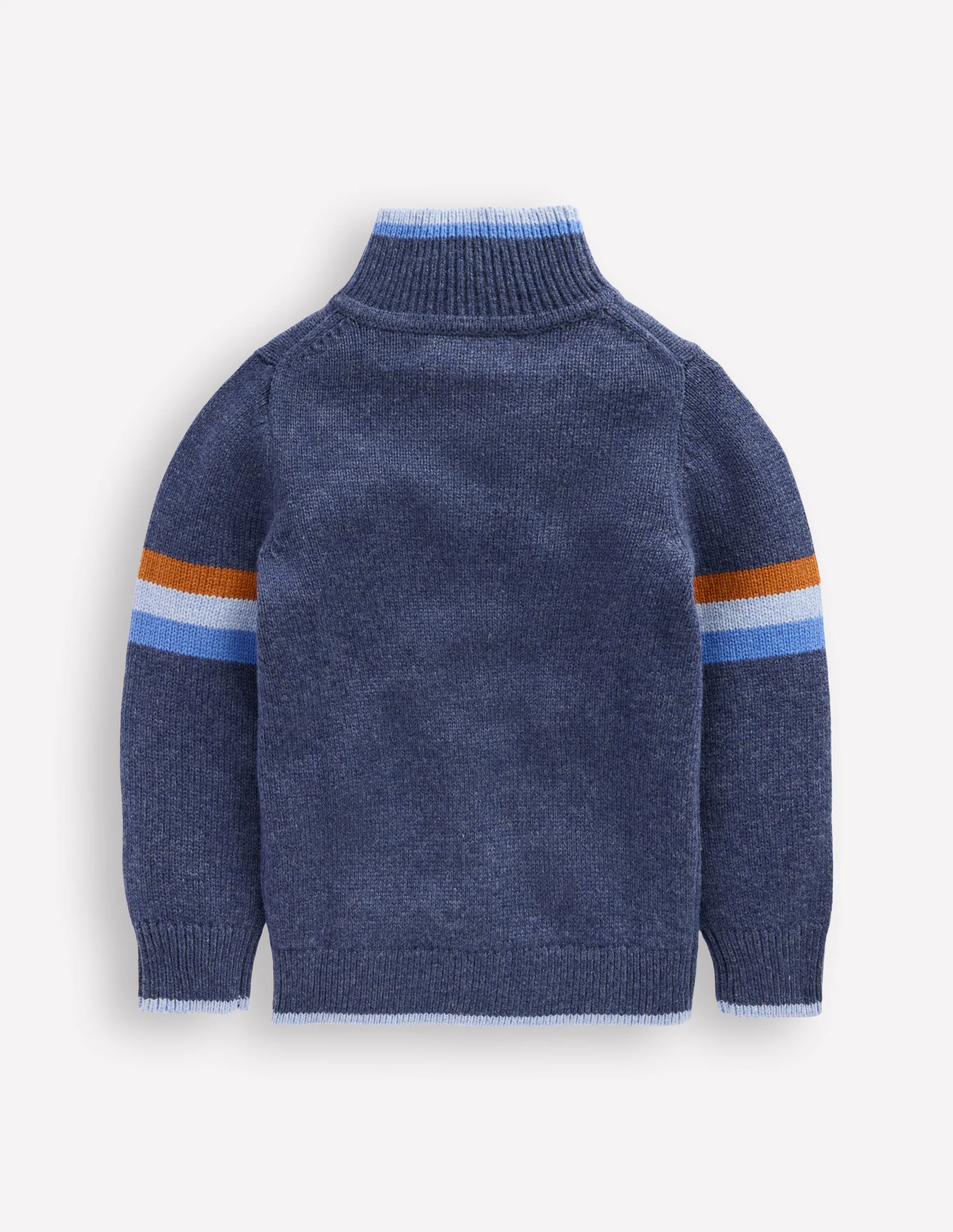 Heritage Half-Zip Jumper-College Navy - Image 2