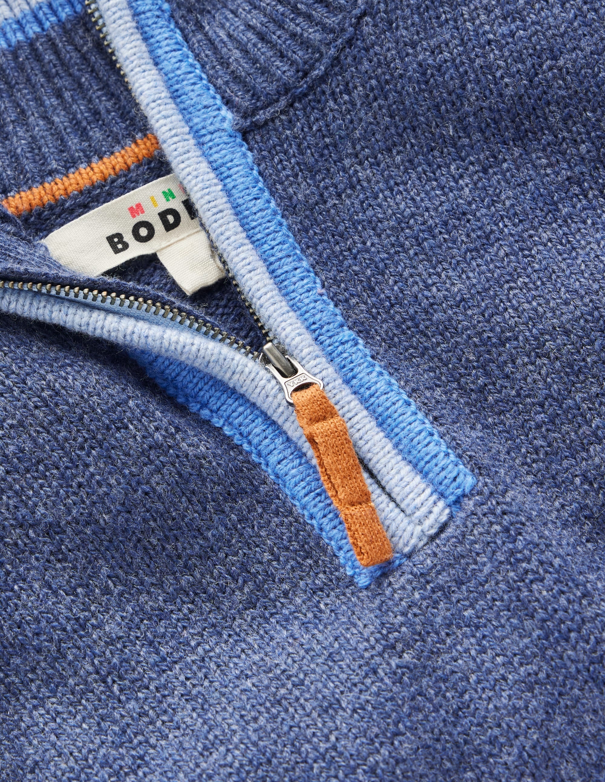 Heritage Half-Zip Jumper-College Navy - Image 3