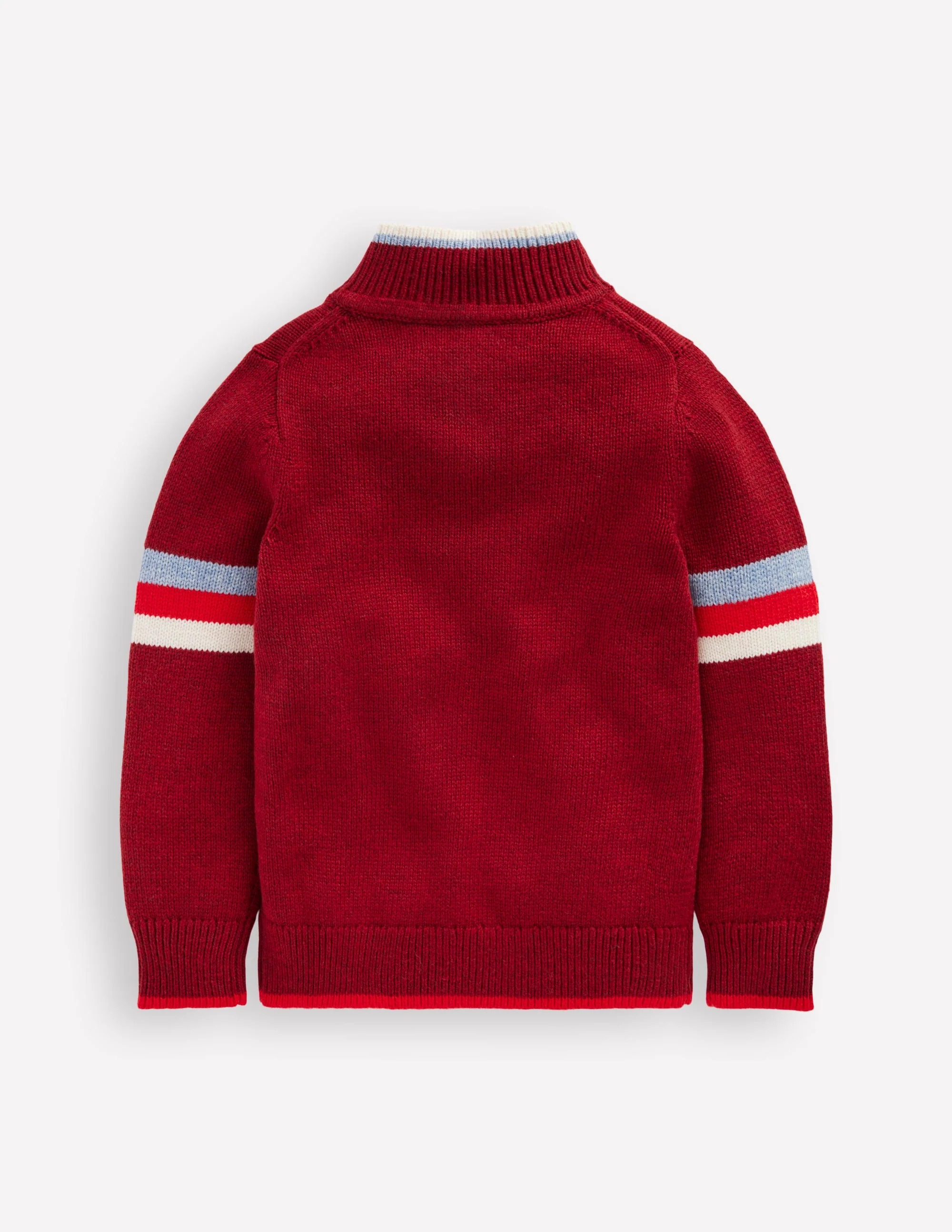Heritage Half-Zip Jumper-Rumba Red - Image 3