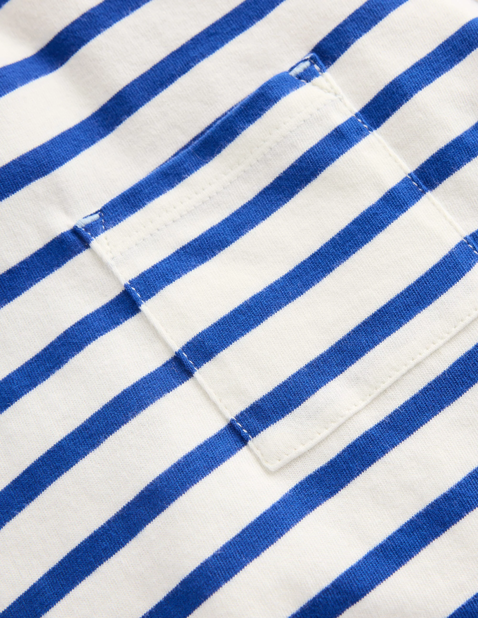 Layered Look T-shirt-Bright Blue/Ivory - Image 3