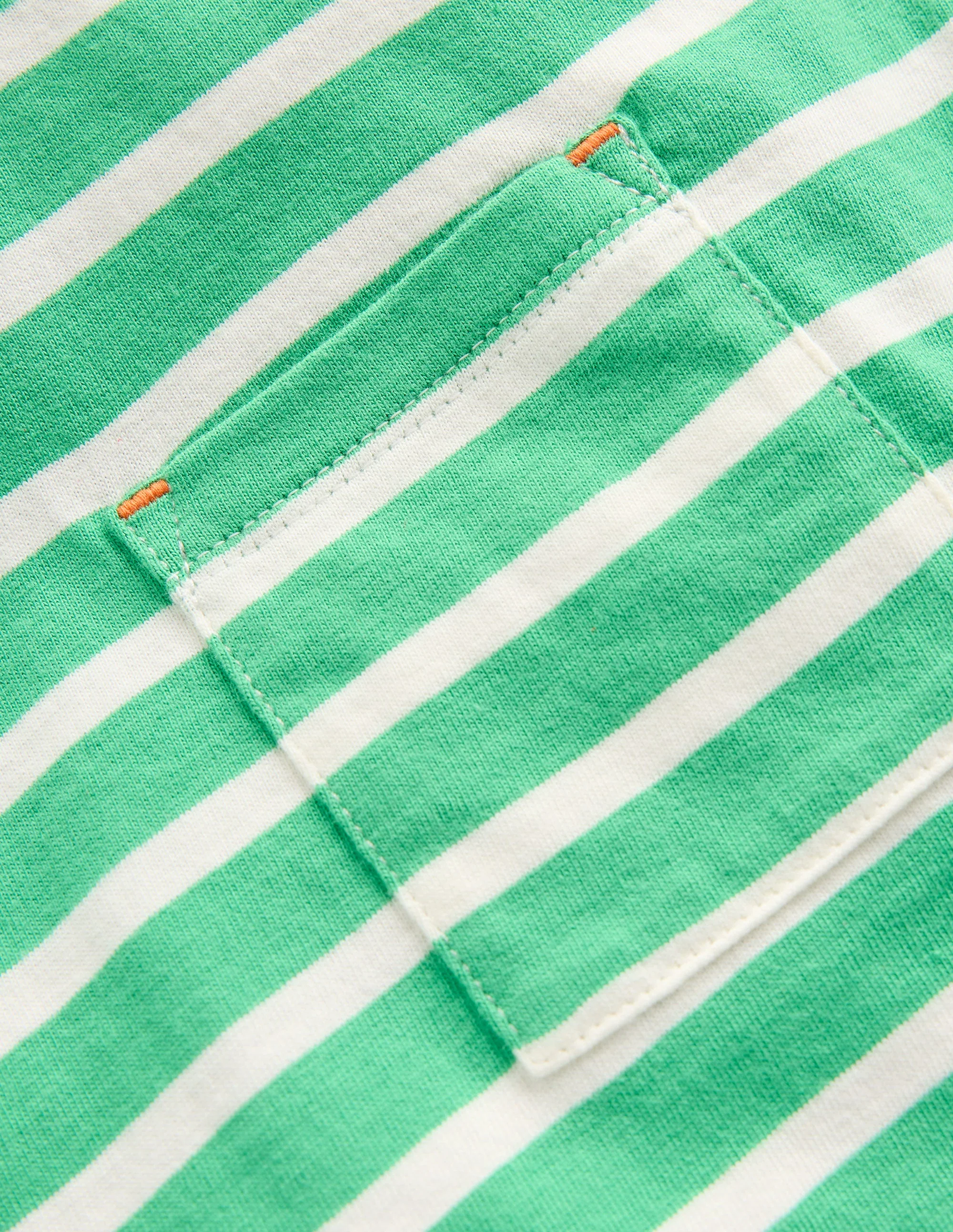 Layered Look T-shirt-Pea Green/Ivory - Image 3