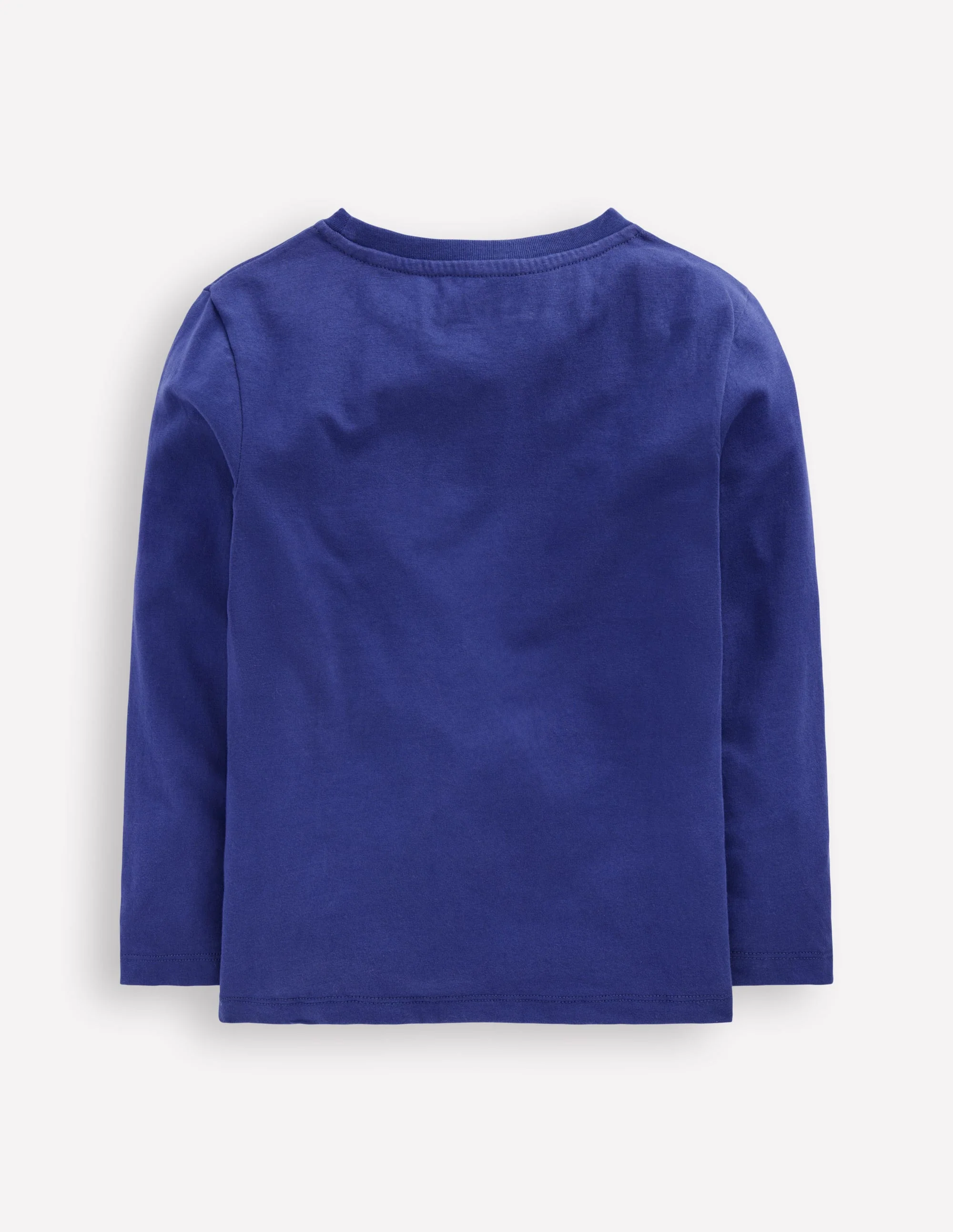 Long Sleeve Appliqué T-shirt-Twilight Blue Moon Explorer - Image 2