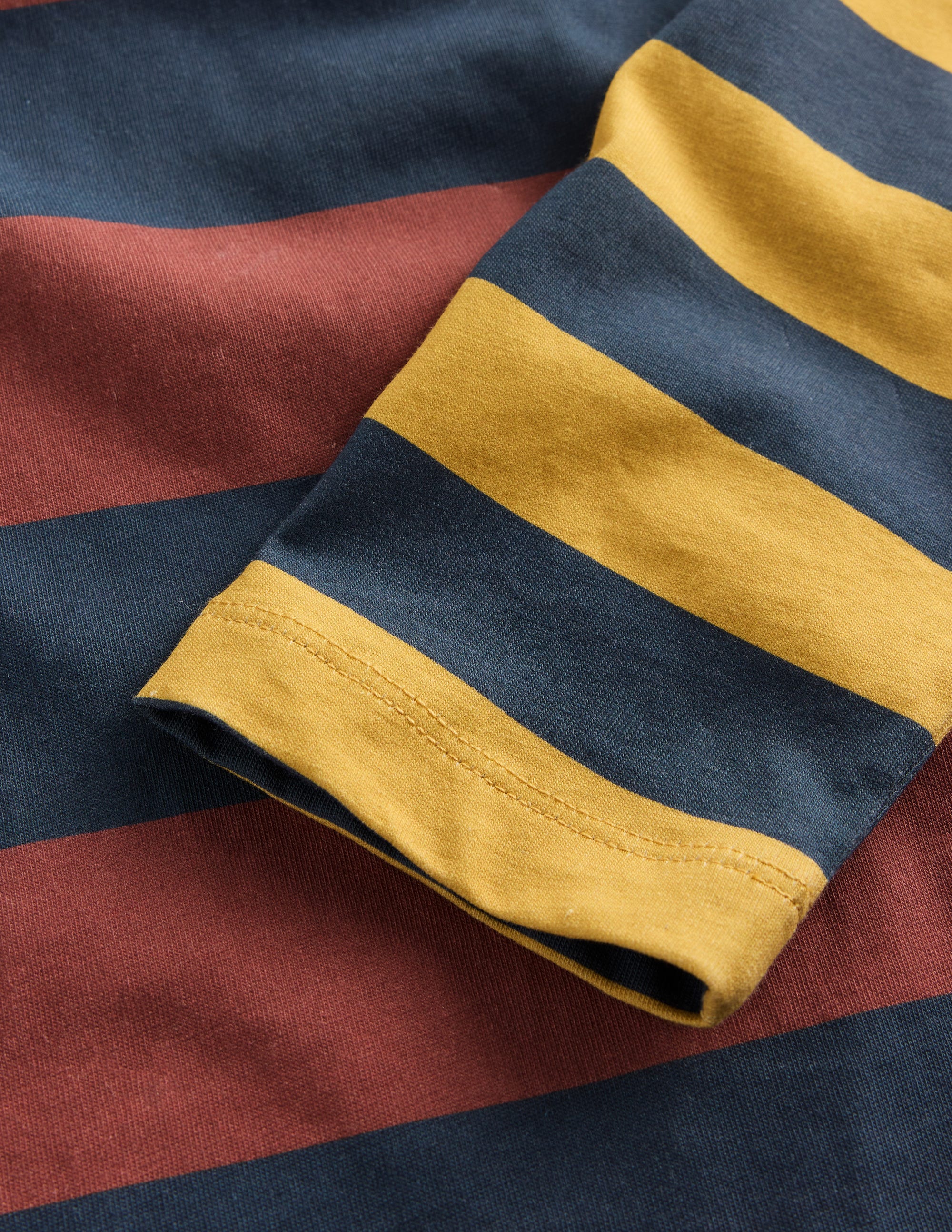 Long Sleeve Hotchpotch T-shirt-Navy Multi - Image 3