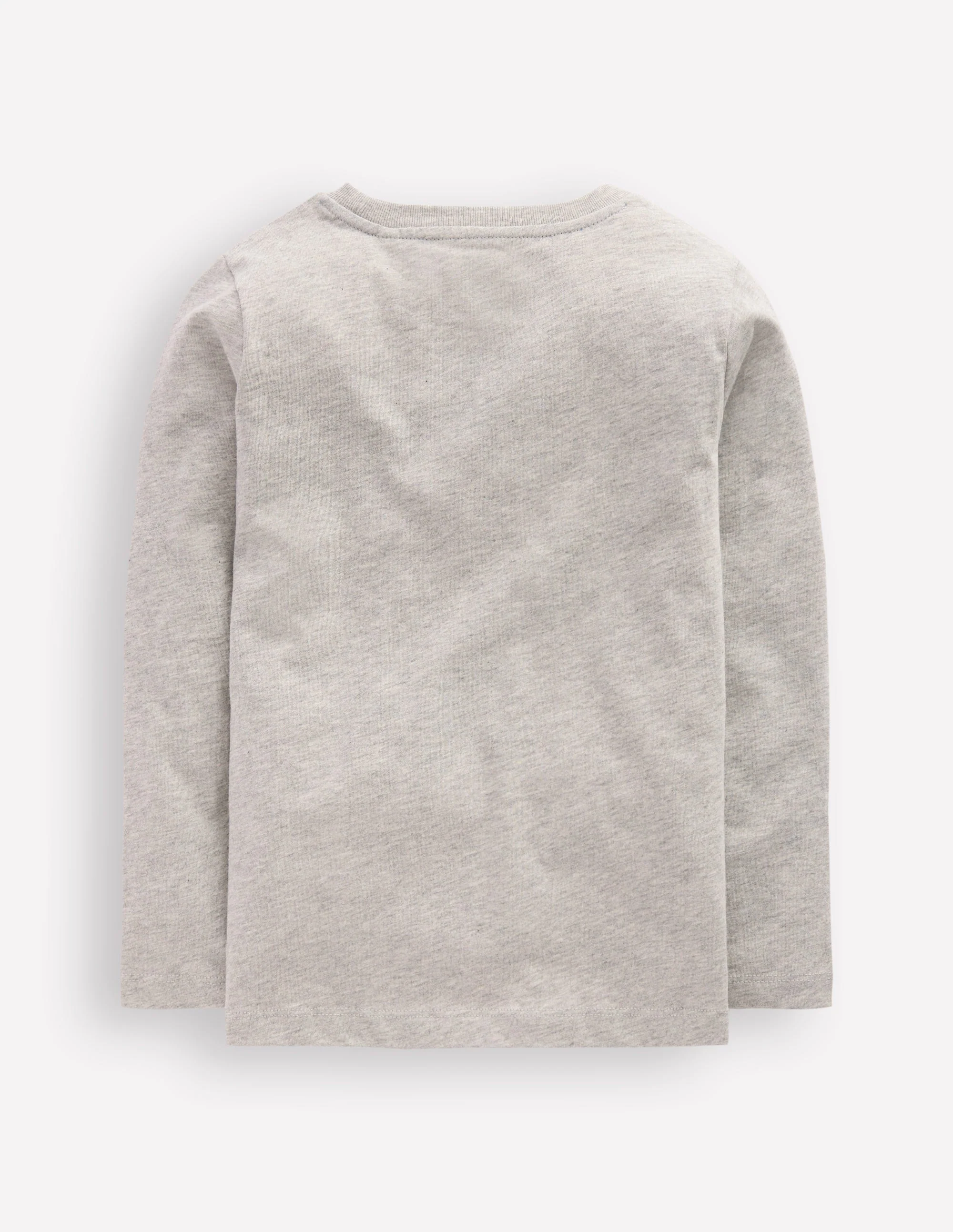 Long Sleeve Printed T-shirt-Grey Marl Tractor - Image 2