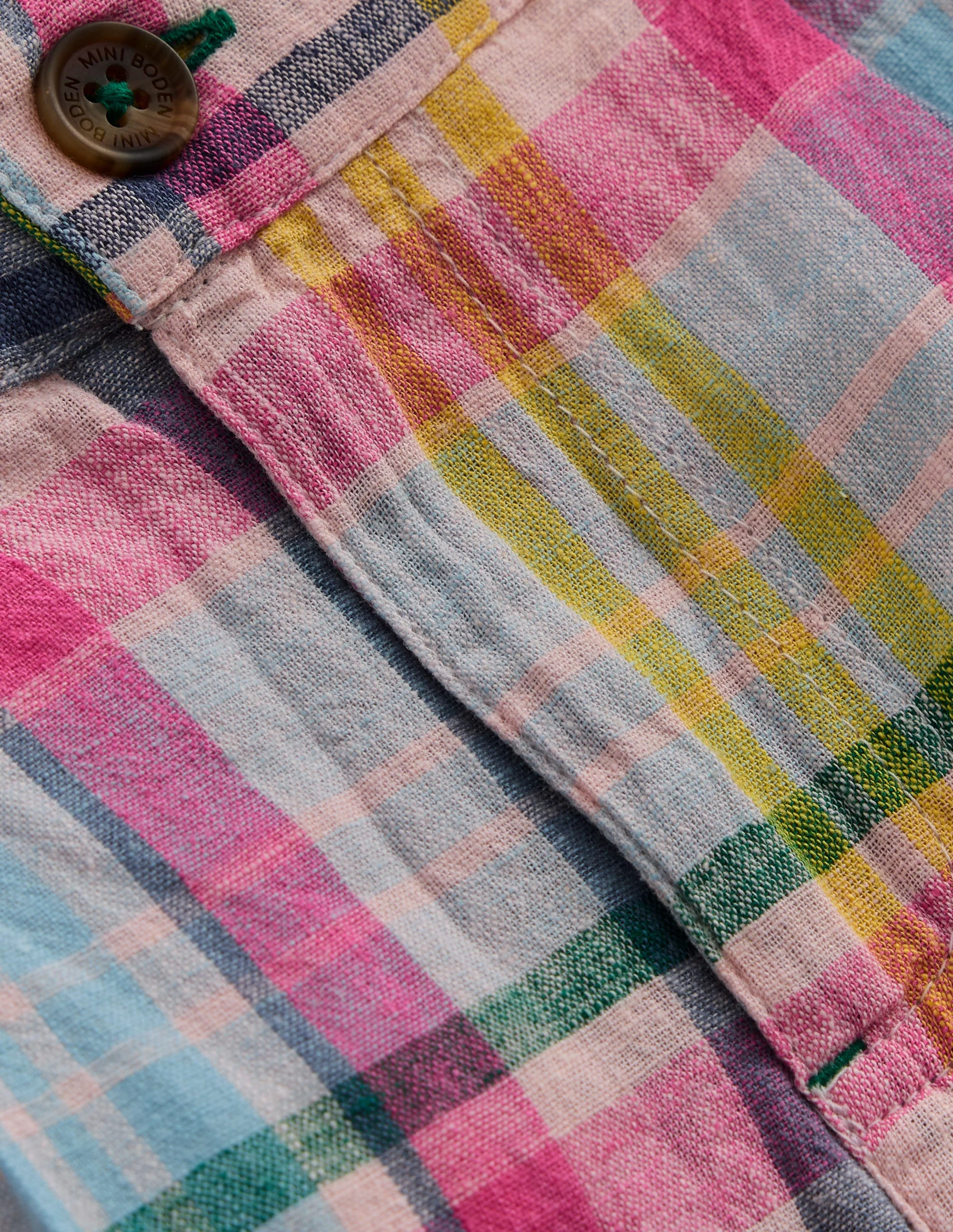 Madras Check Shorts-Madras Check - Image 3