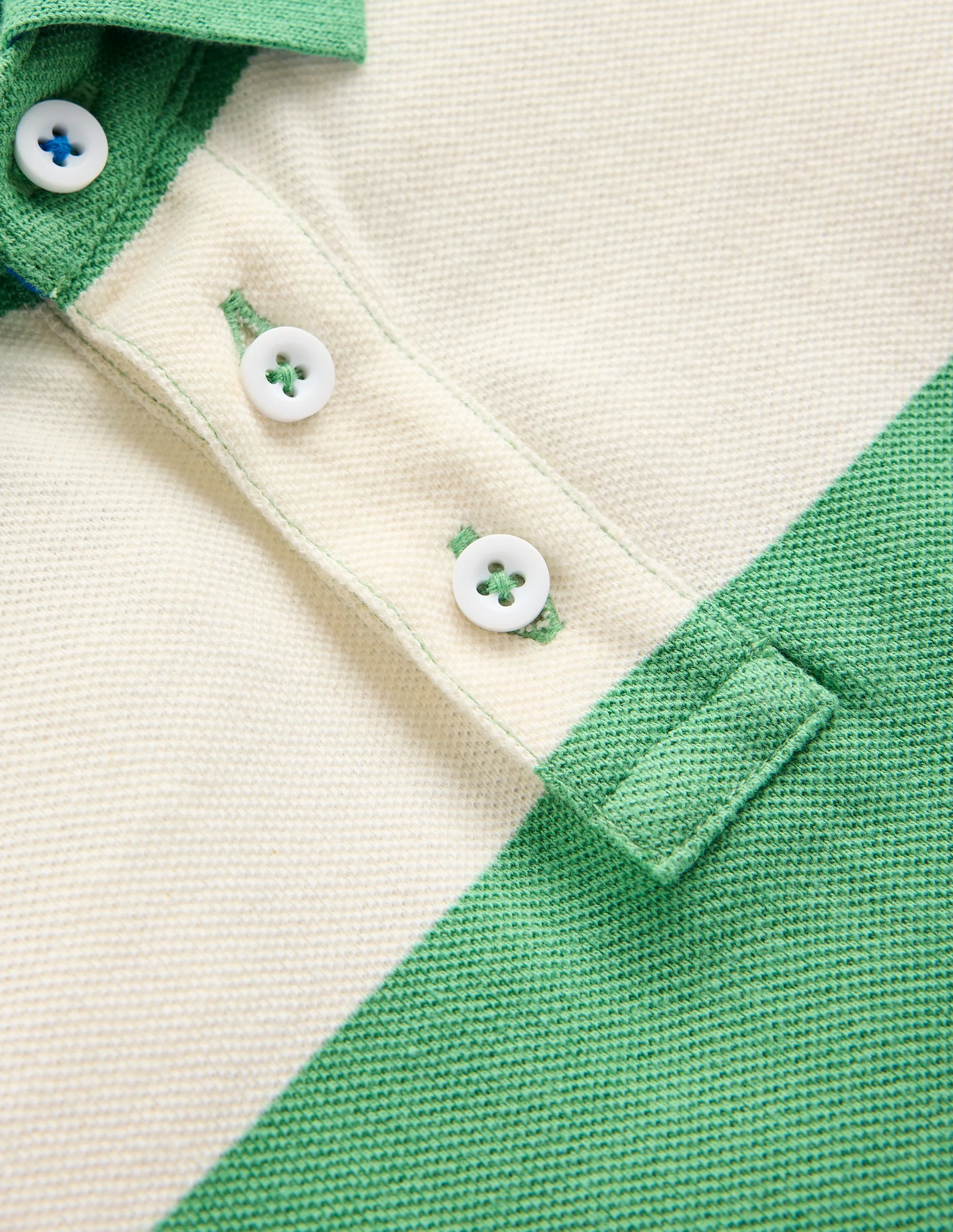 Piqué Polo Shirt-MING GREEN / COCONUT MILK - Image 3
