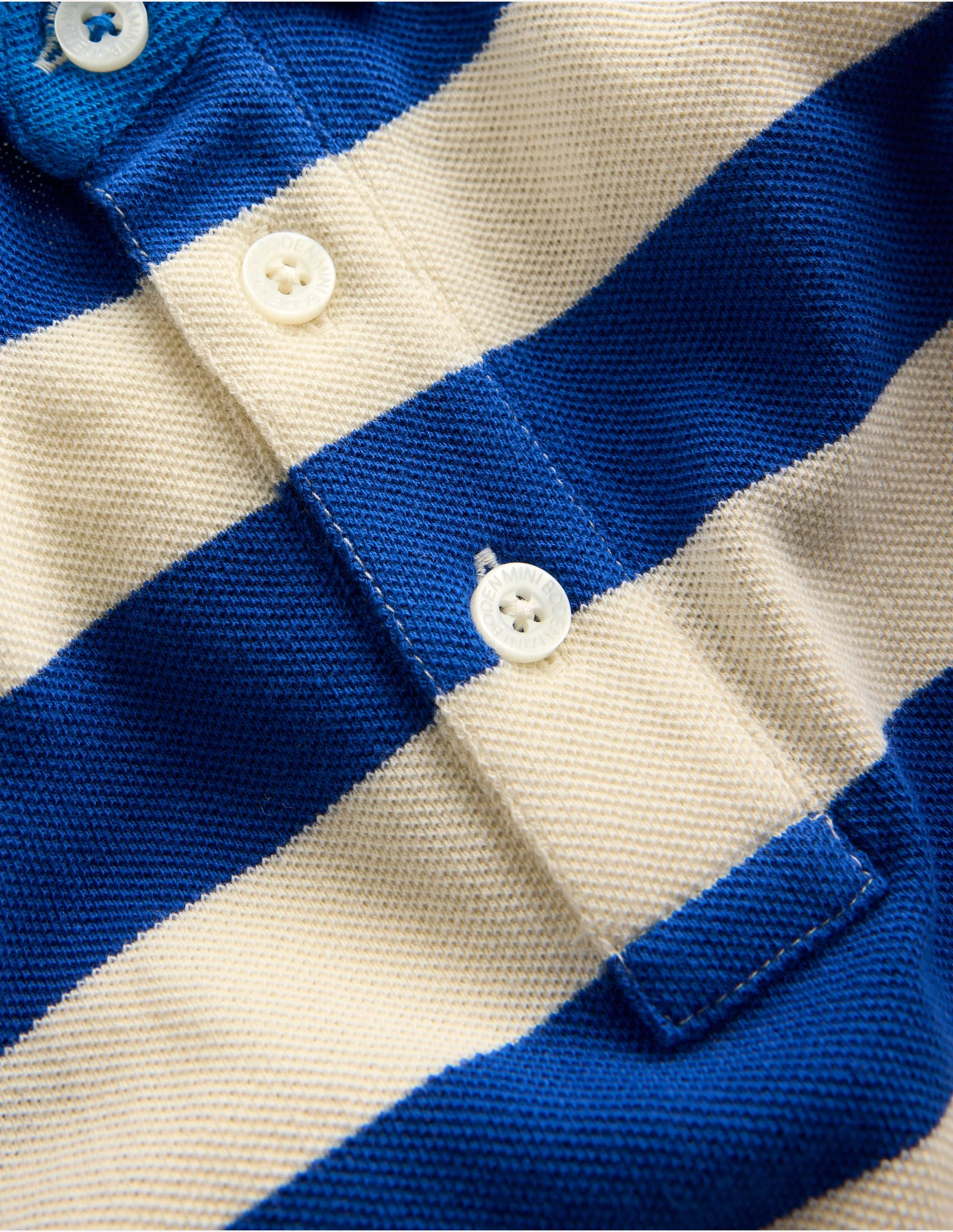 Piqué Polo Shirt-Sapling Green/ Kingfisher Blue - Image 3
