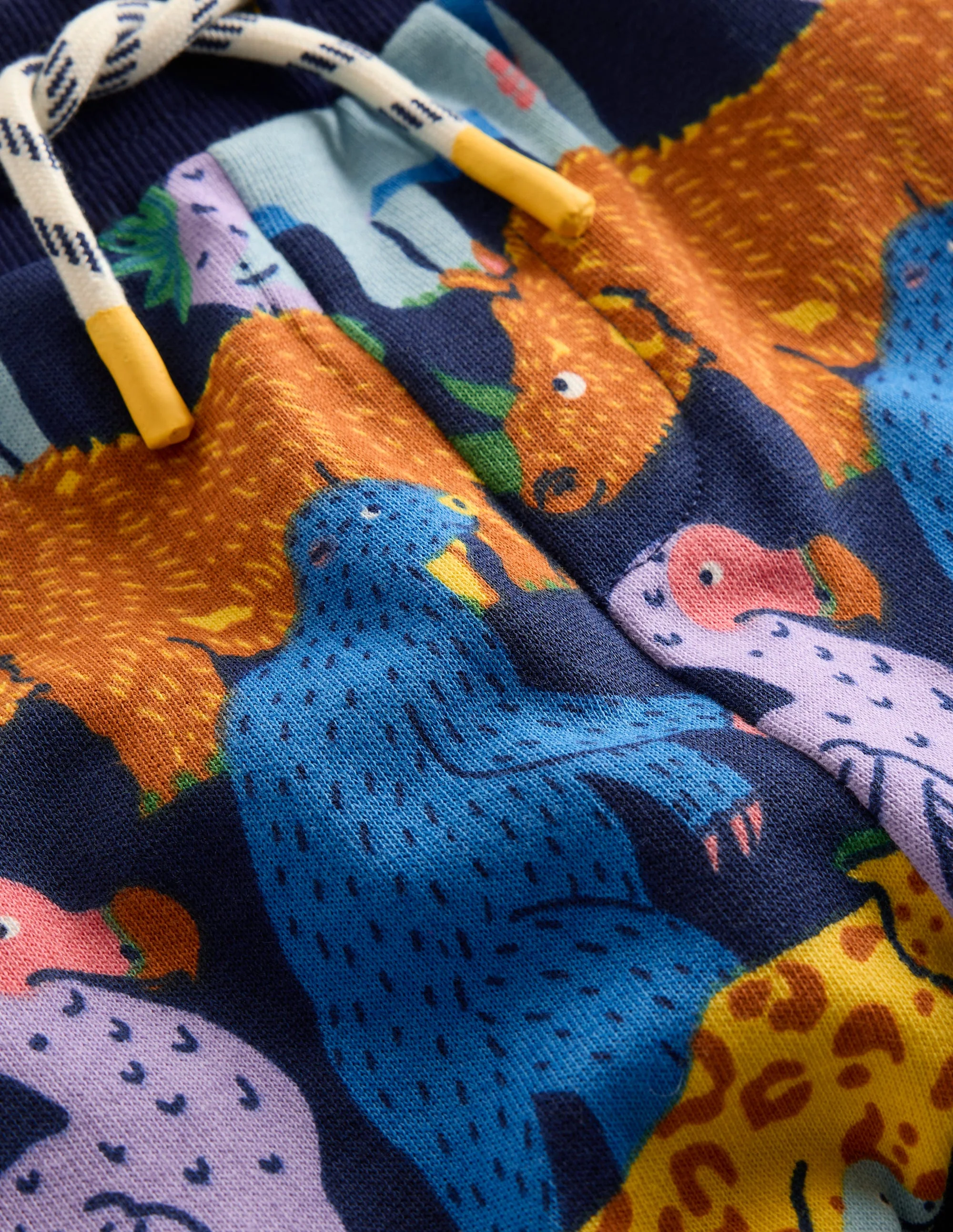 Printed Comfy Joggers-Prehistoric Animals - Image 3