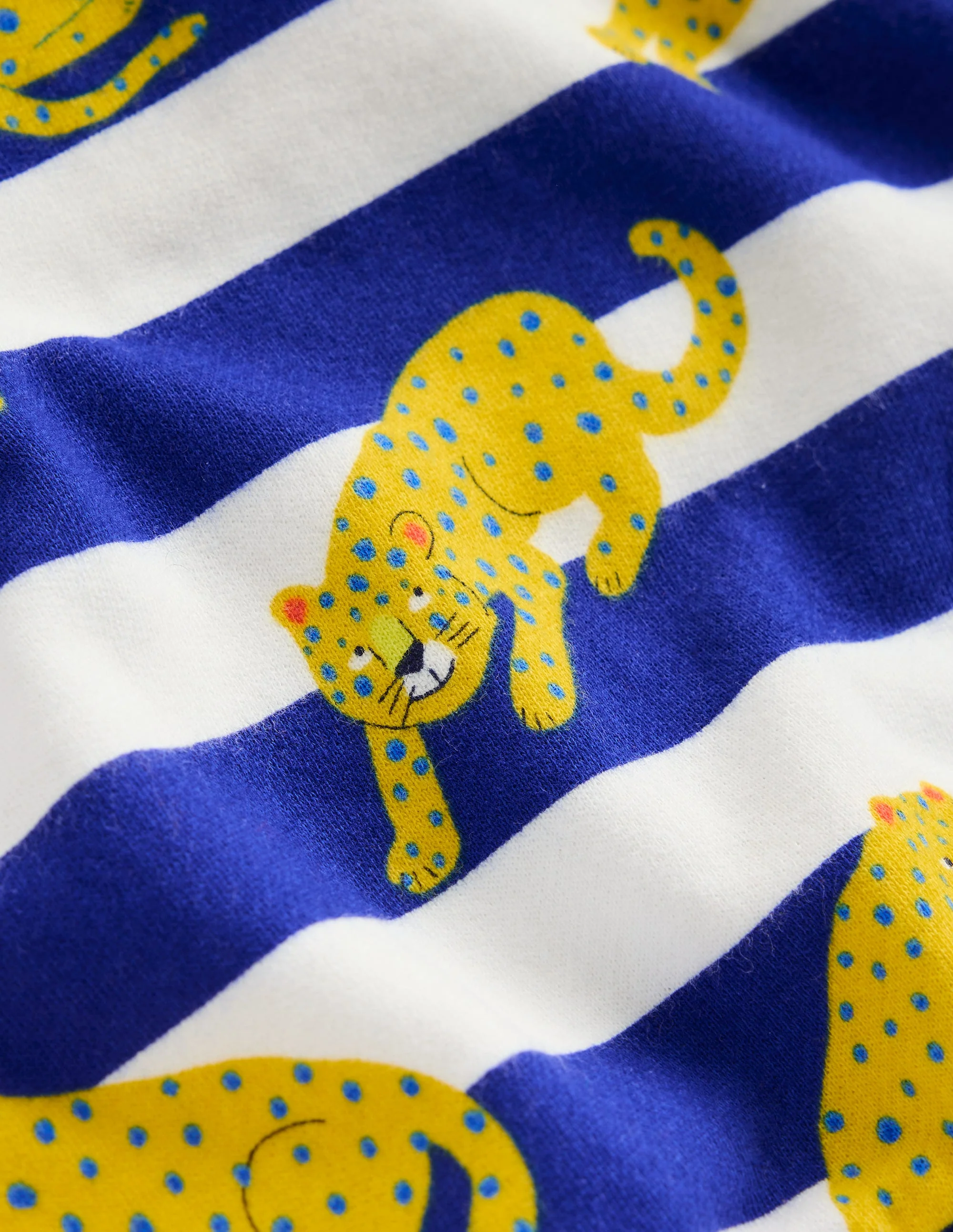 Printed Sweatshirt-Bright Blue Leopard Stripe - Image 3