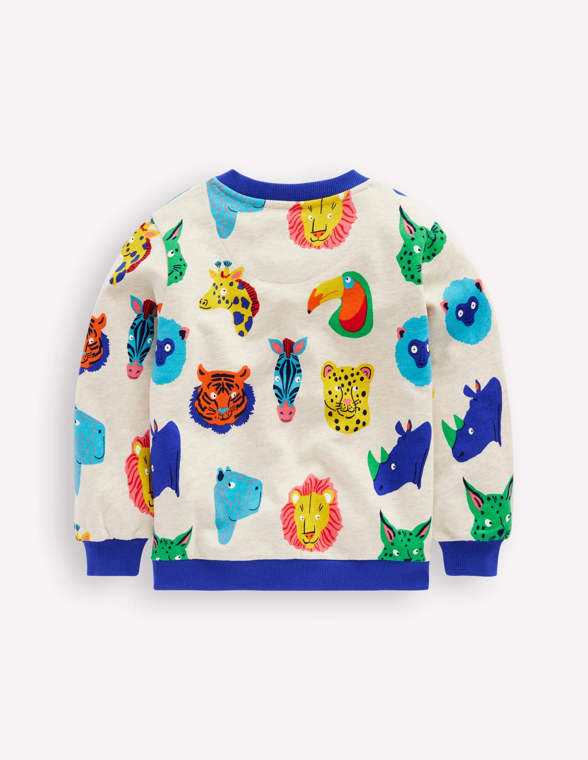 Printed Sweatshirt-Multi Animal Faces - Image 2