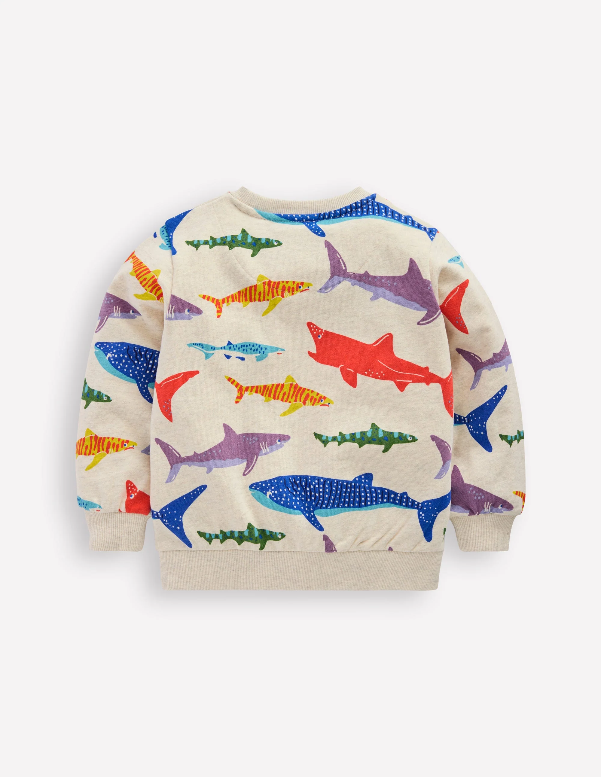 Printed Sweatshirt-Riso Shark - Image 2