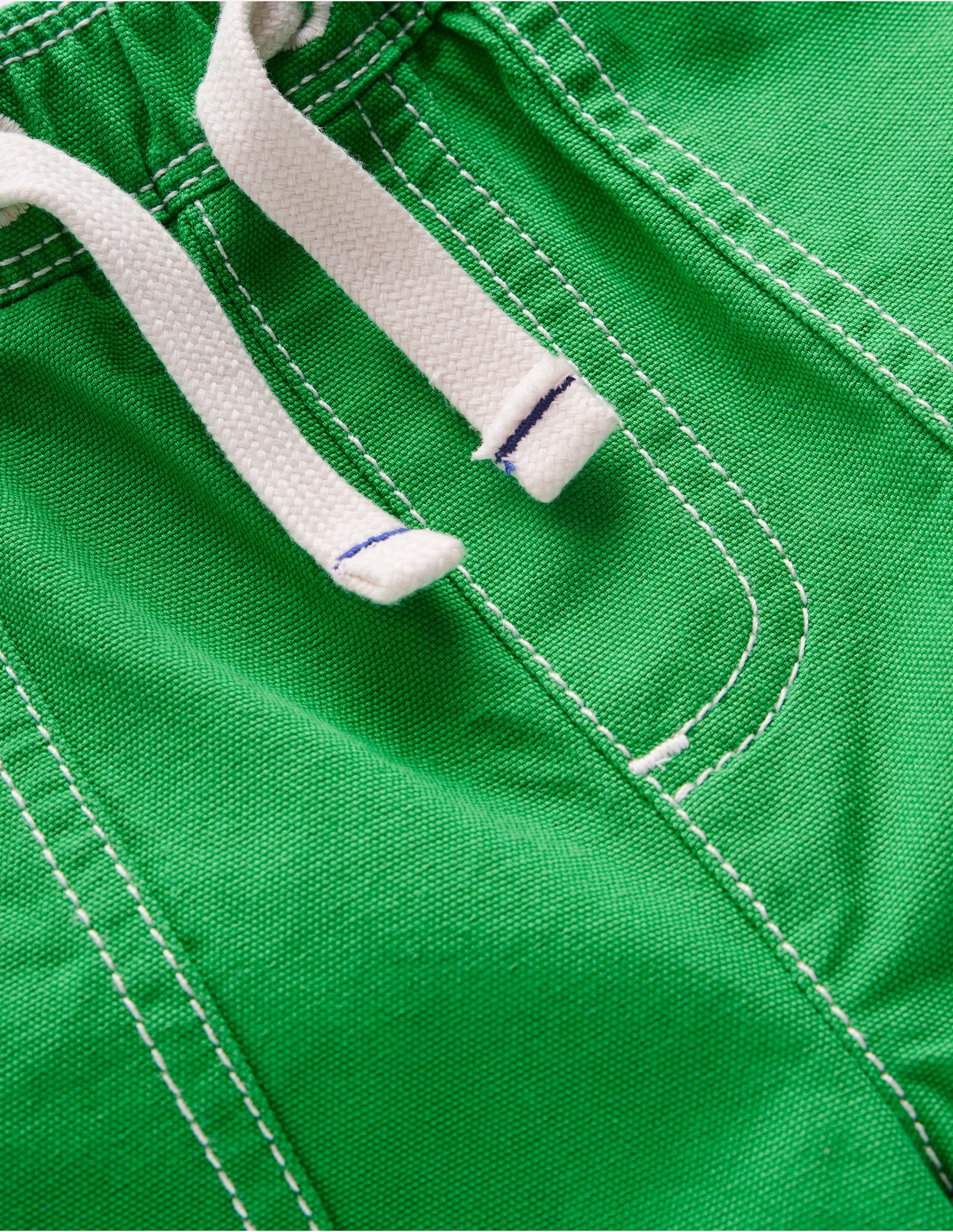 Pull-On Cotton Shorts-Bright Green - Image 3