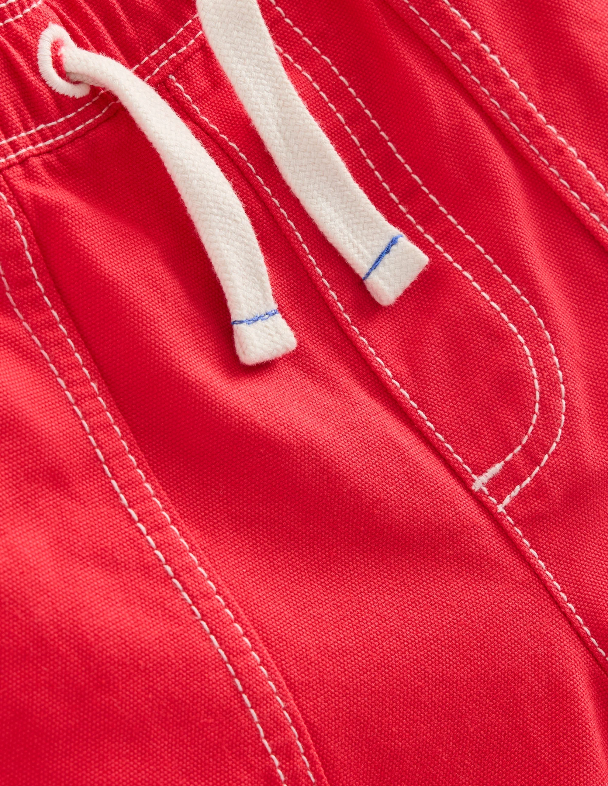 Pull-On Cotton Shorts-Jam Red - Image 3