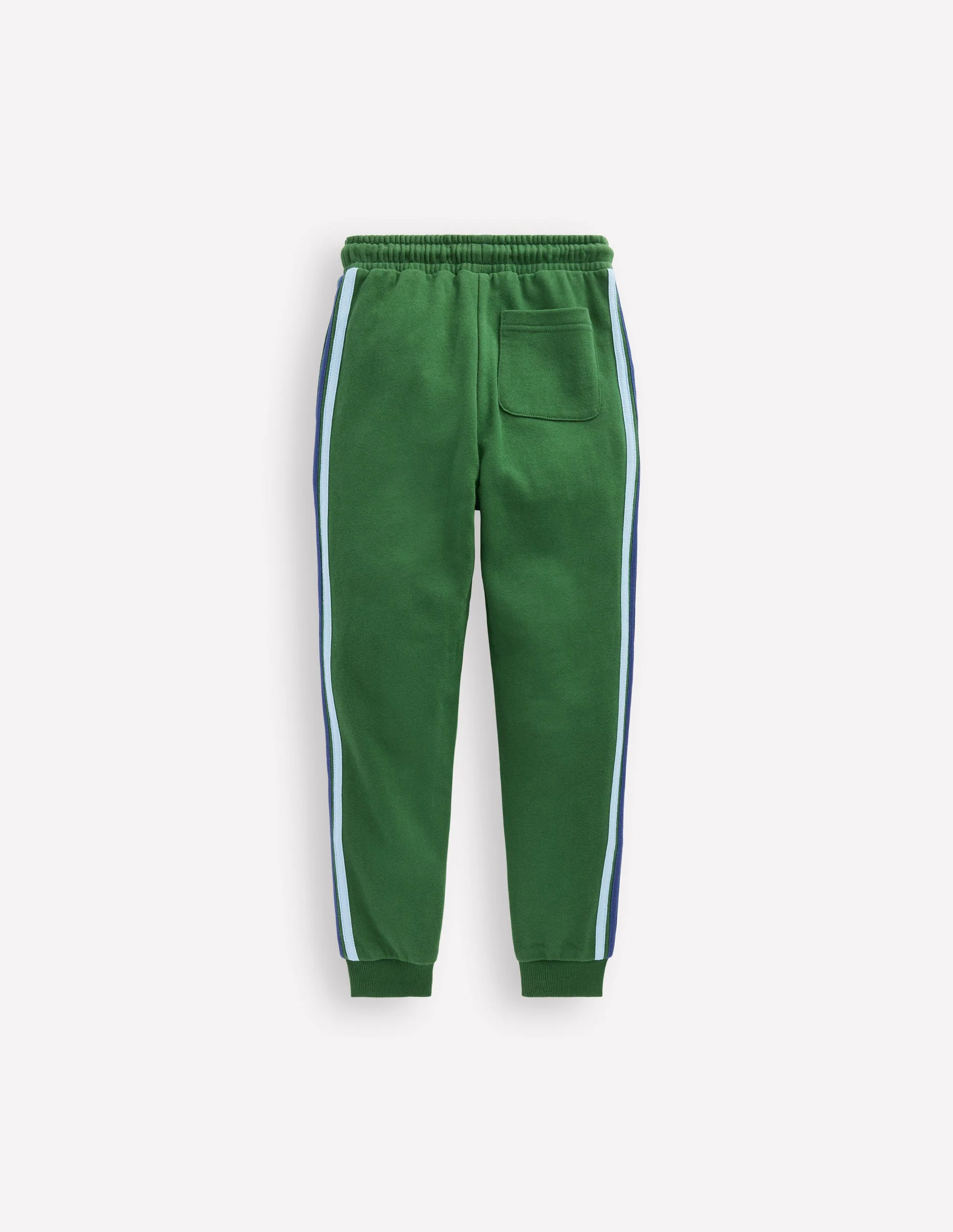 Rainbow Stripe Joggers-Pine Green - Image 5