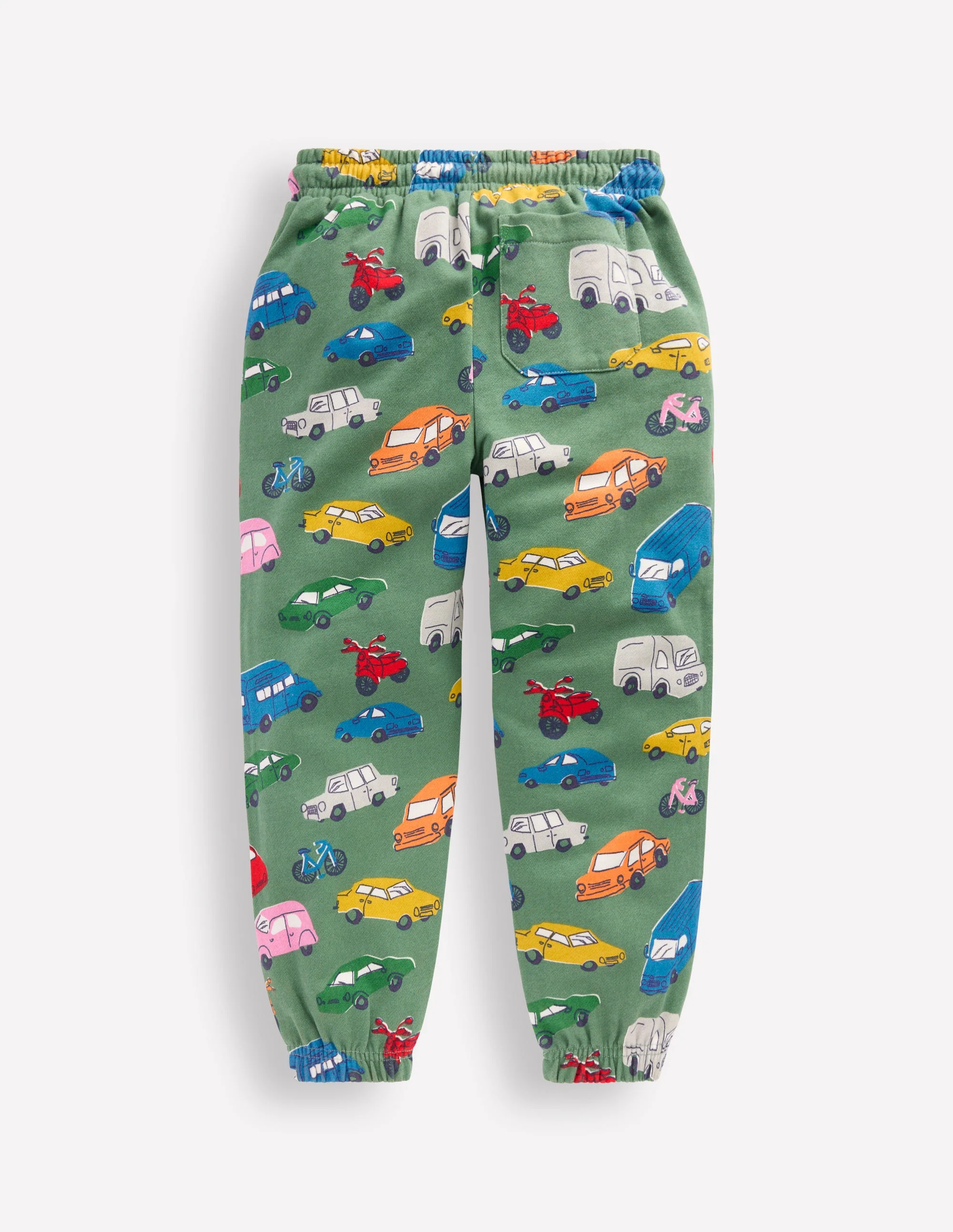 Relaxed Printed Joggers-Willow Green Traffic Jam - Image 2
