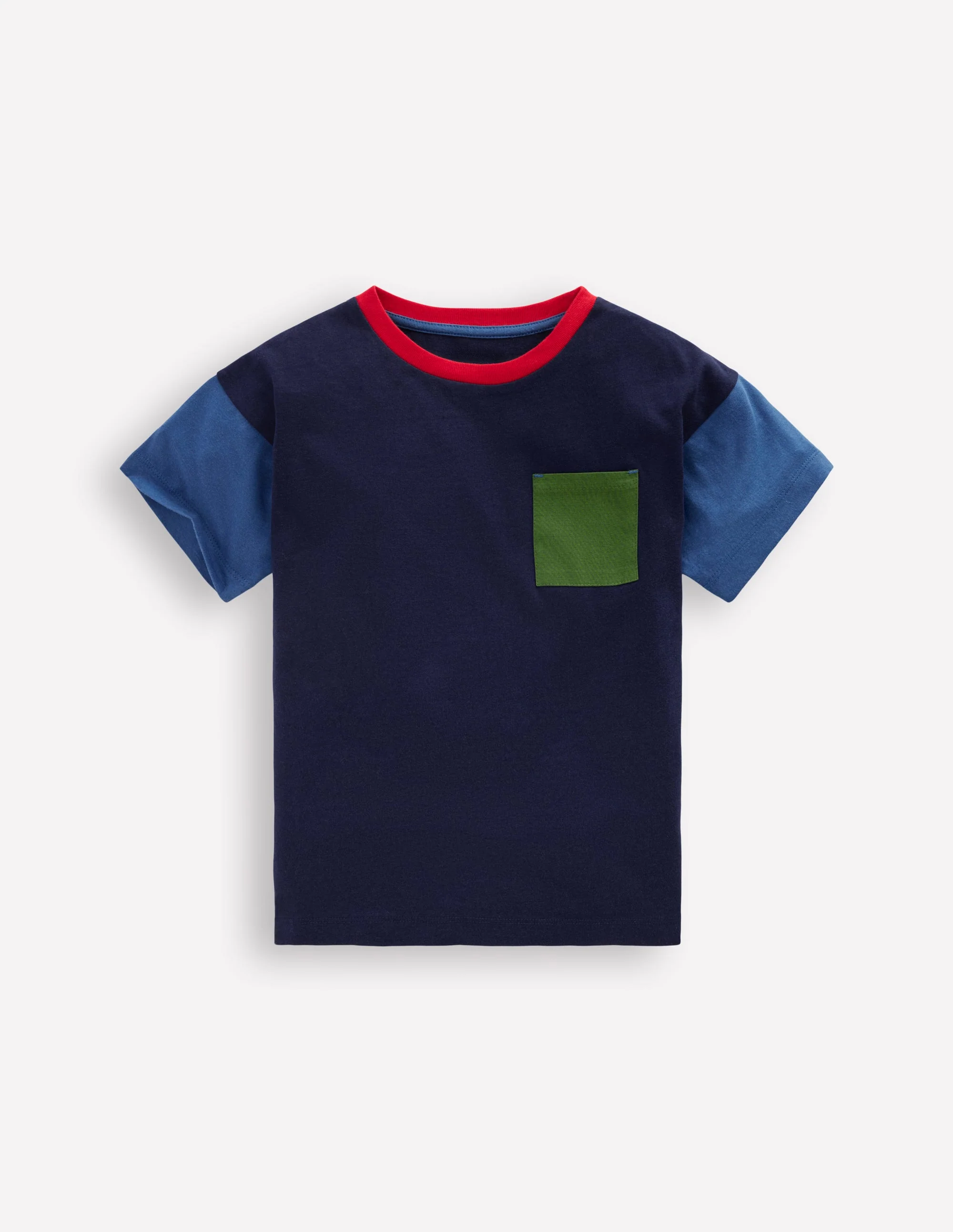 Relaxed Ripstop Pocket T-shirt-Delft/Artichoke/Medieval - Image 4